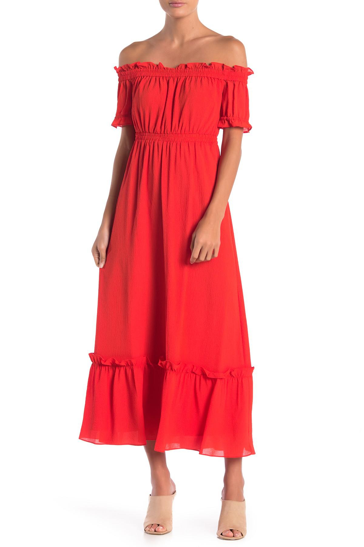 cece cold shoulder maxi dress
