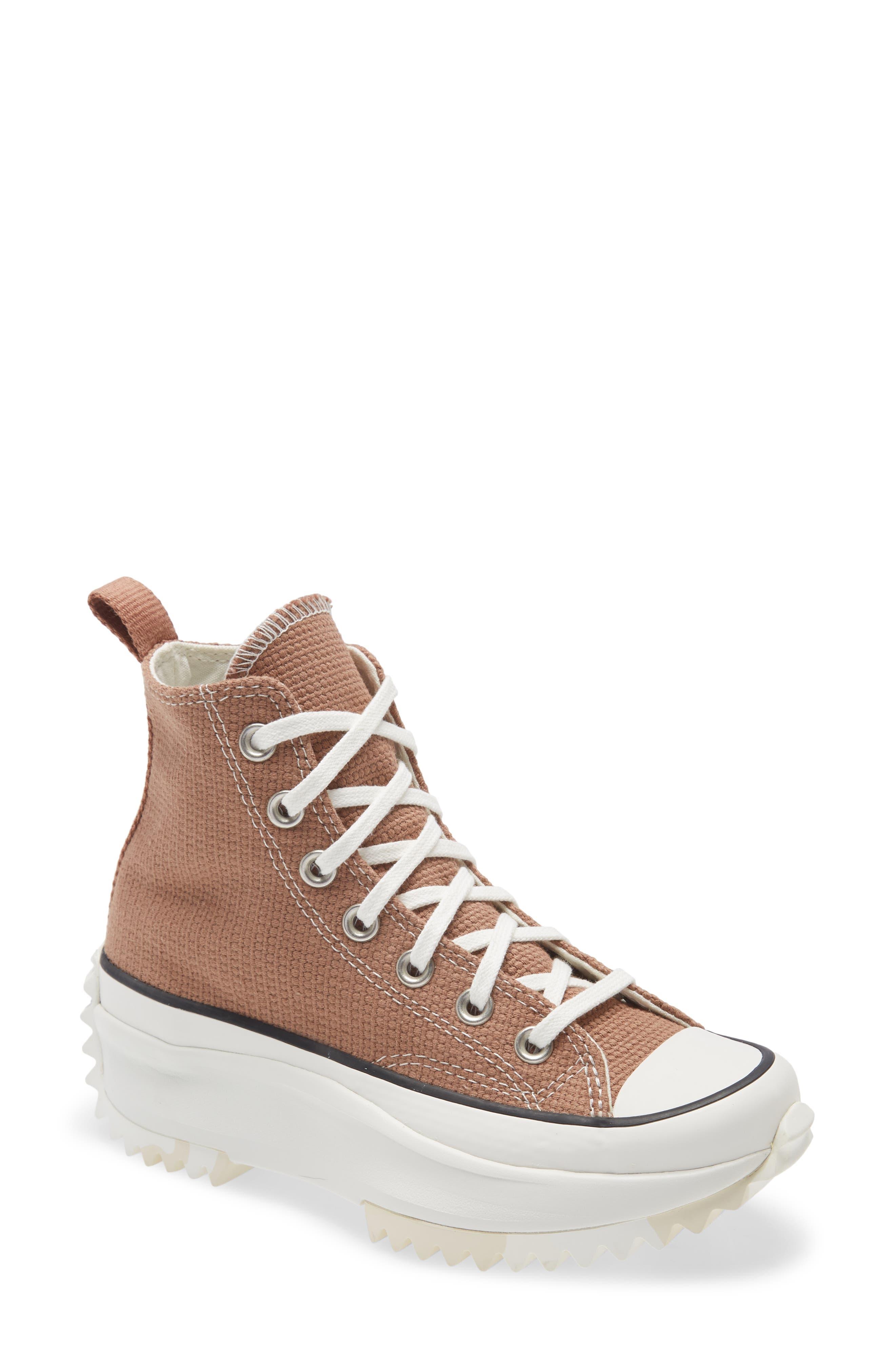 kold Mudret betyder Converse Chuck Taylor® All Star® Run Star Hike High Top Platform Sneaker In  Rose Taupe/white/egret At Nordstrom Rack | Lyst