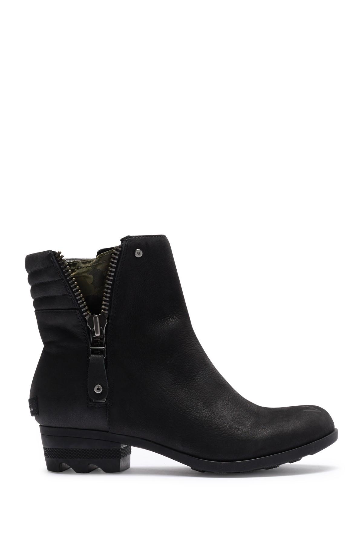 sorel danica waterproof leather bootie
