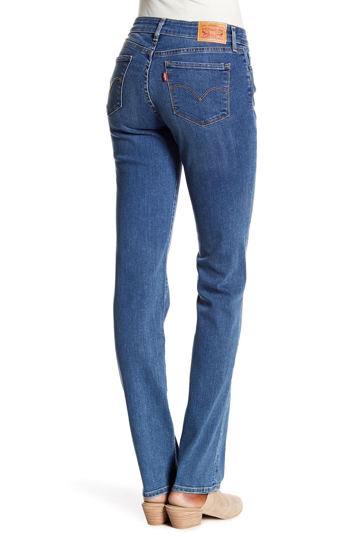714 Straight Leg Jeans - Inseam in Blue | Lyst