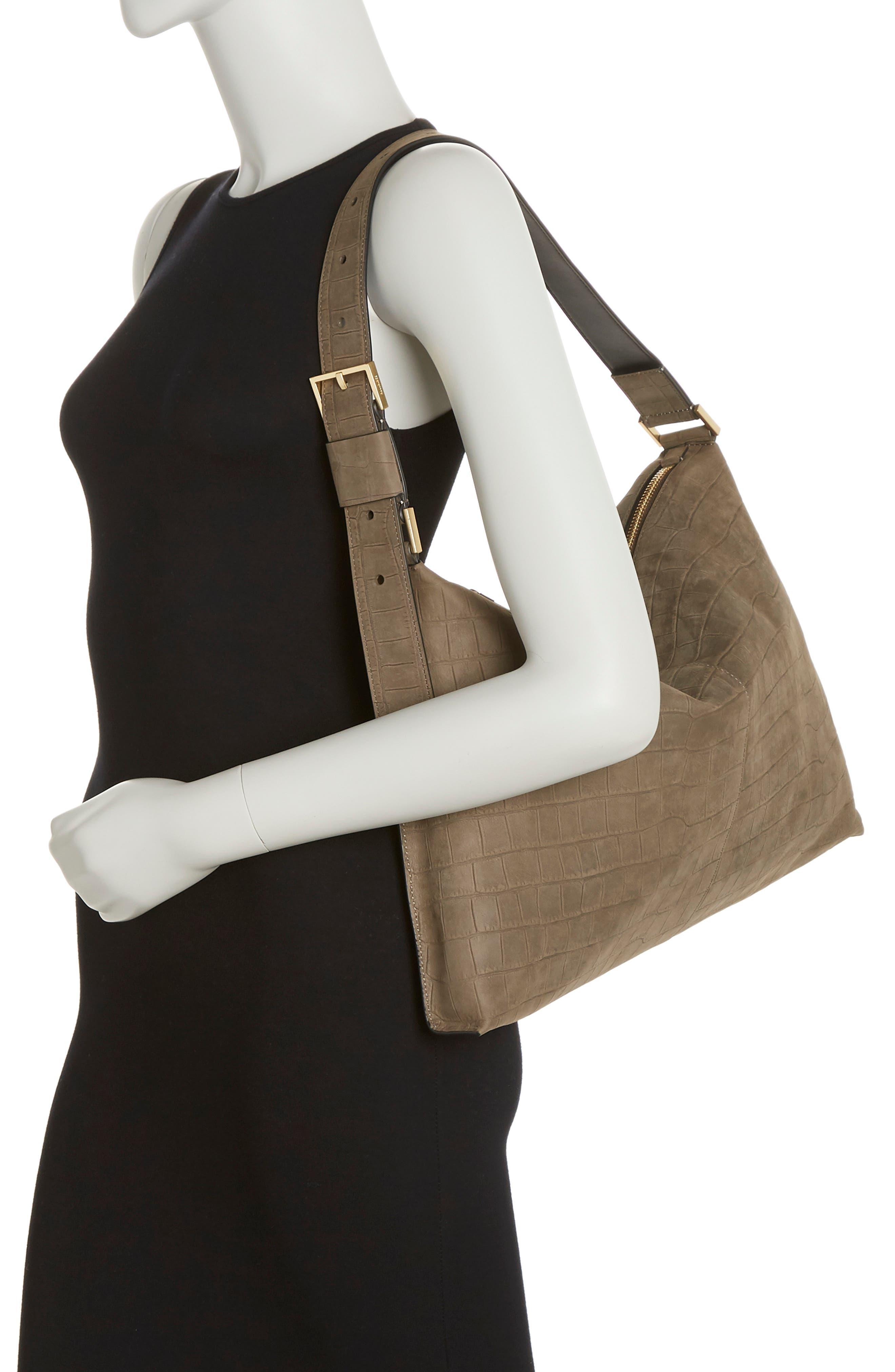 AllSaints Edbury Leather Shoulder Bag in Black Lyst