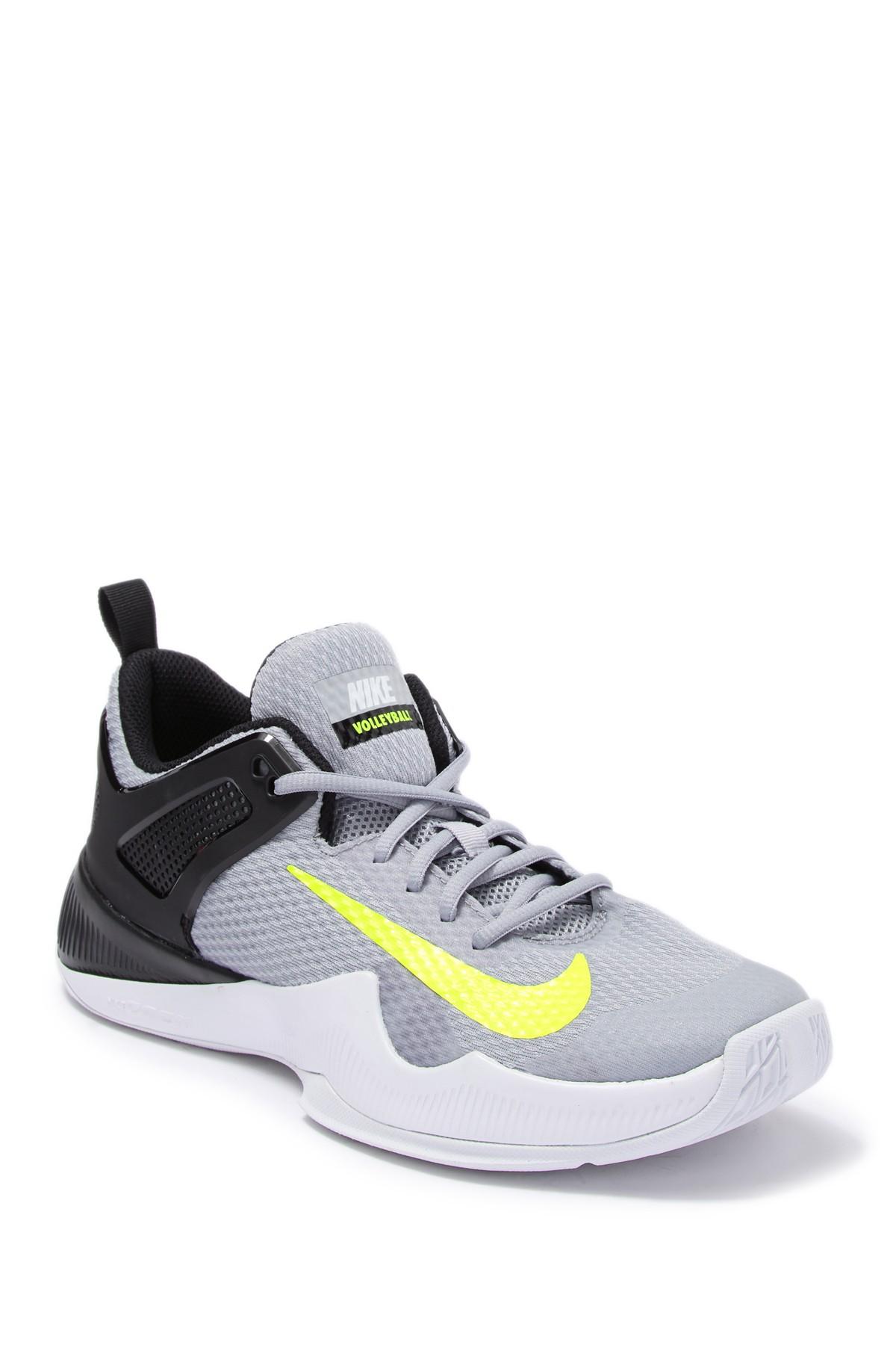 Nike Synthetic Air Zoom Hyperattack Volleyball Shoe in Gray - Lyst