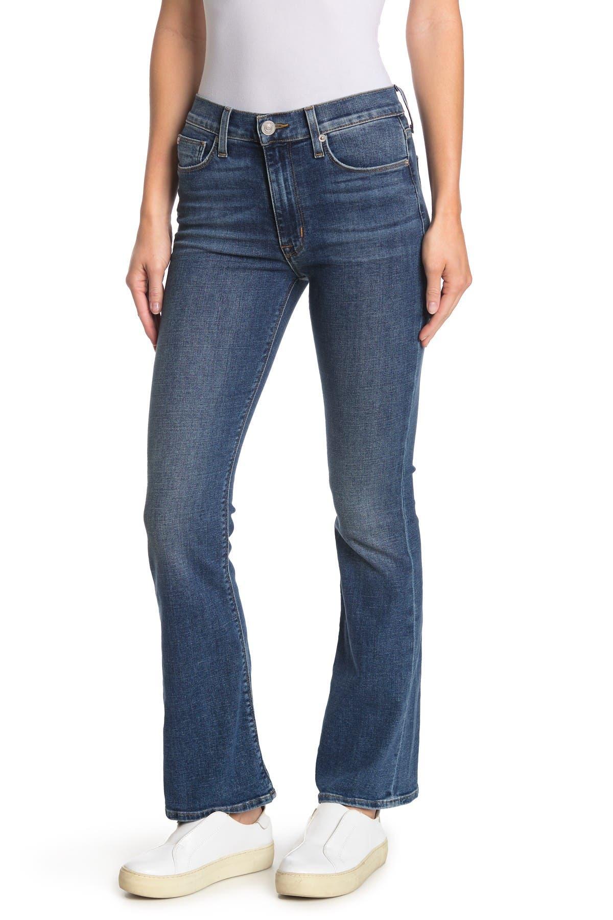 Hudson Jeans Denim Hudson Barbara High-rise Cropped Bootcut Jeans in Blue Womens Clothing Jeans Bootcut jeans 