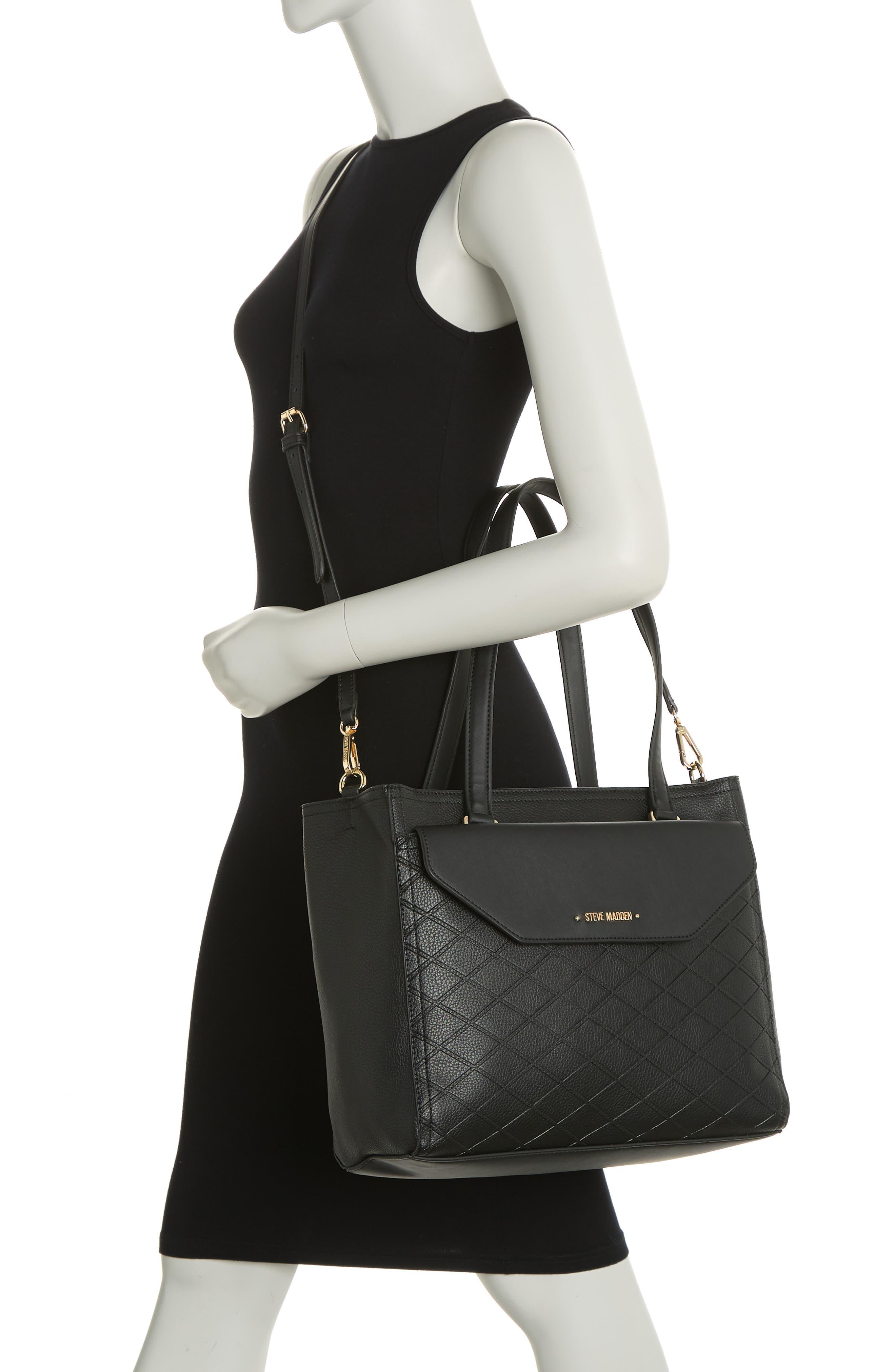 Steve Madden Breyden Large Tote in Black | Lyst