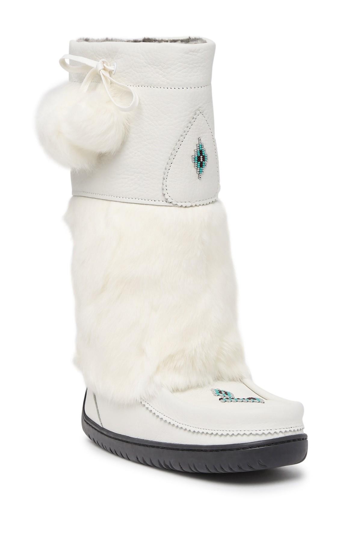 manitobah mukluks faux fur street moccasin