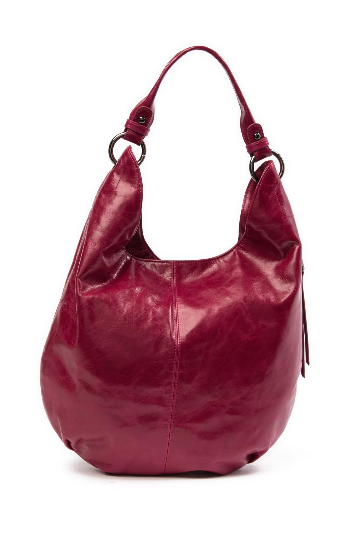 Hobo Gardner Leather Shoulder Bag in Red - Lyst