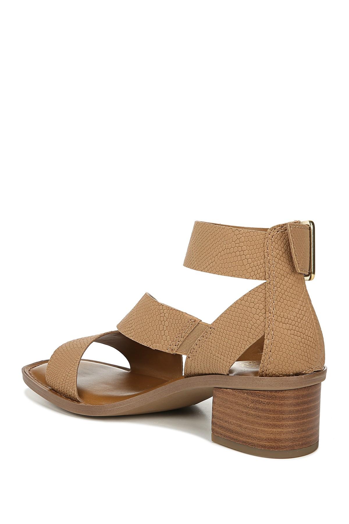franco sarto lorelia snake embossed sandal