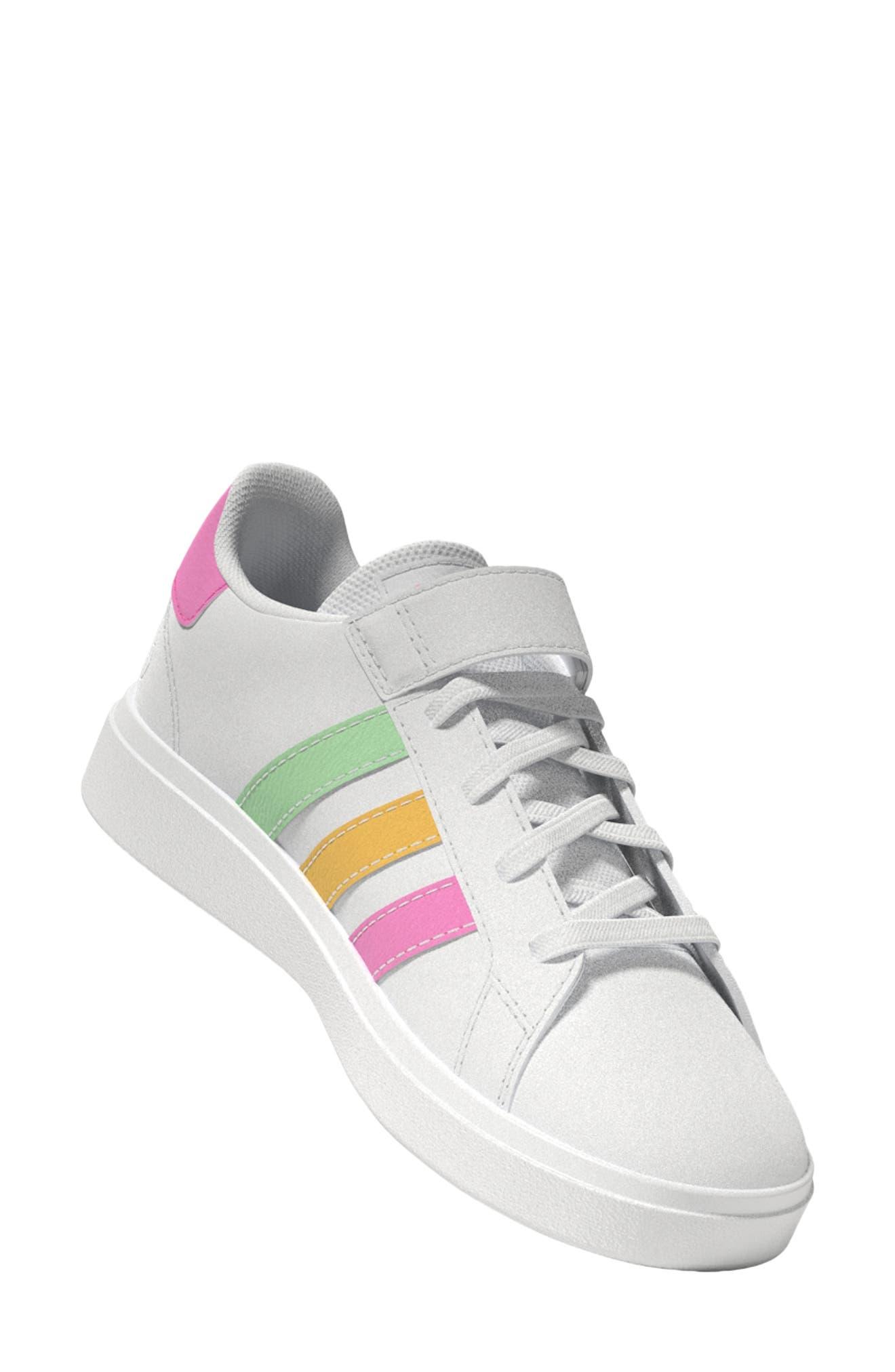 adidas Kids' Grand Court 2.0 El Sneaker In White/pulse Mint/beam Pink At  Nordstrom Rack for Men | Lyst