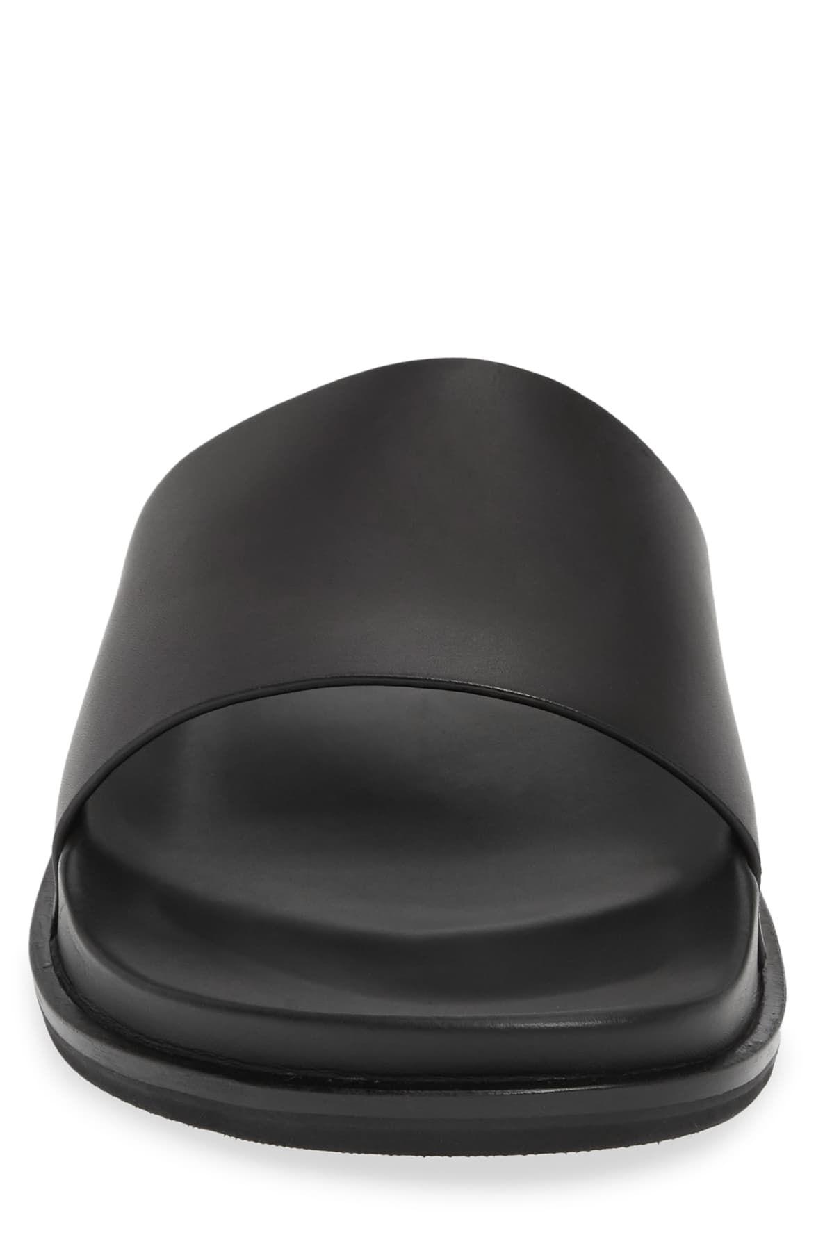 black hugo boss slides