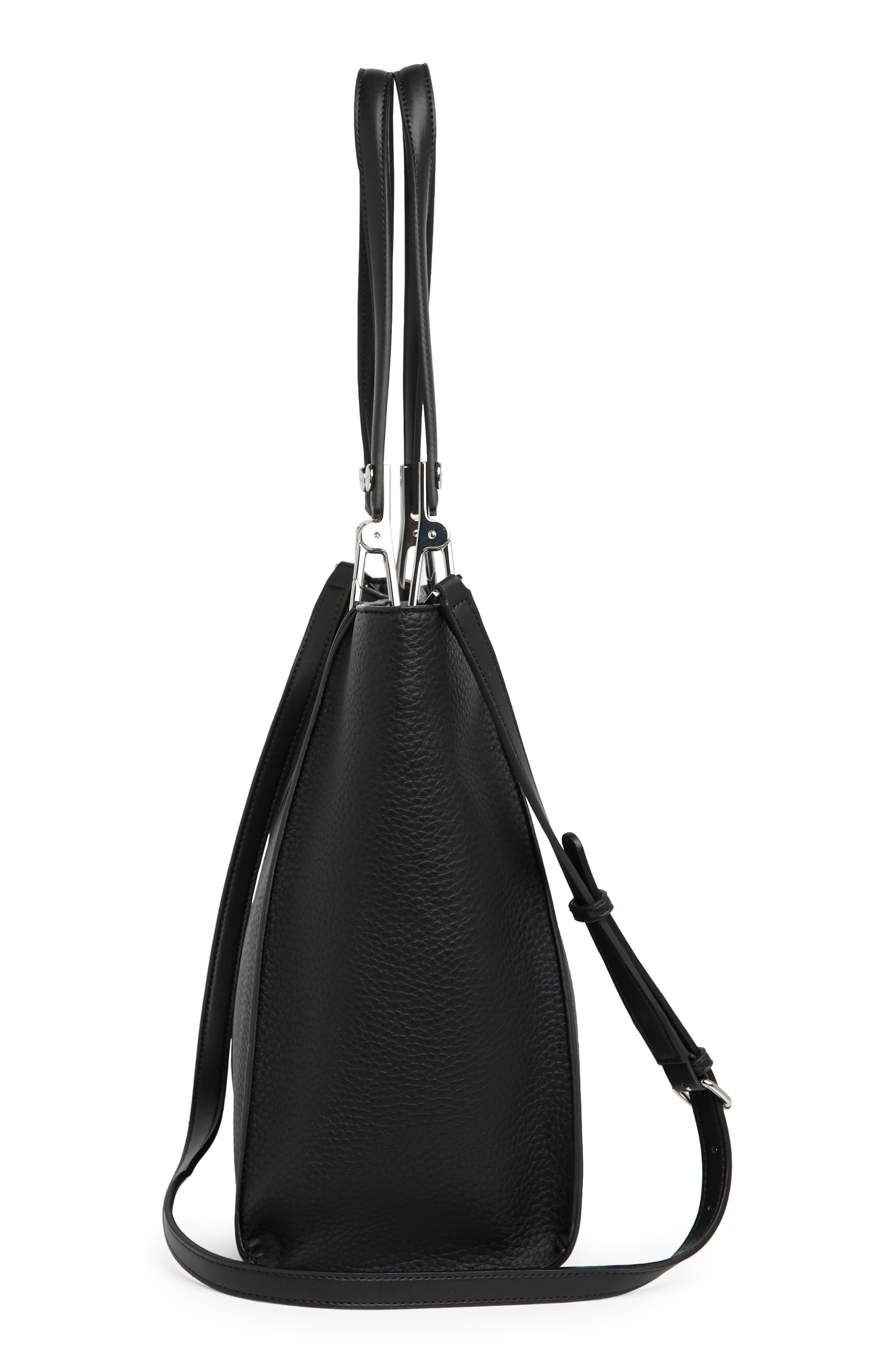 Calvin klein pebble leather satchel new arrivals
