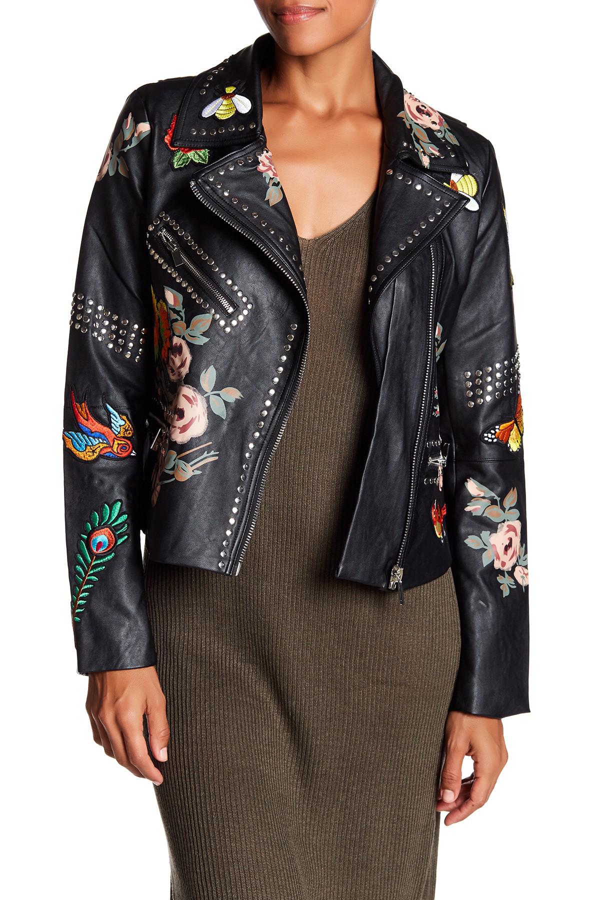 bagatelle pink leather jacket