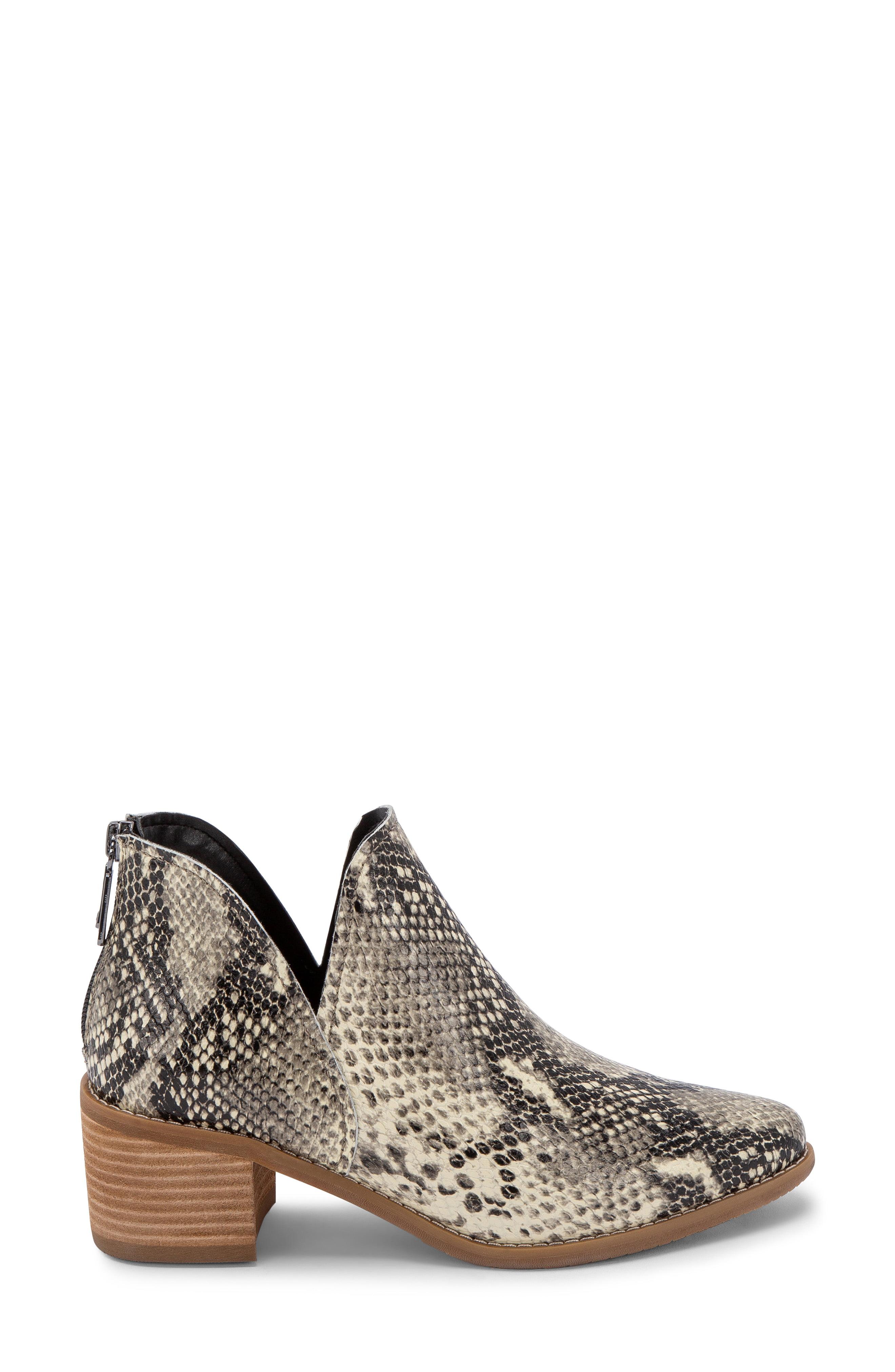 blondo snakeskin bootie