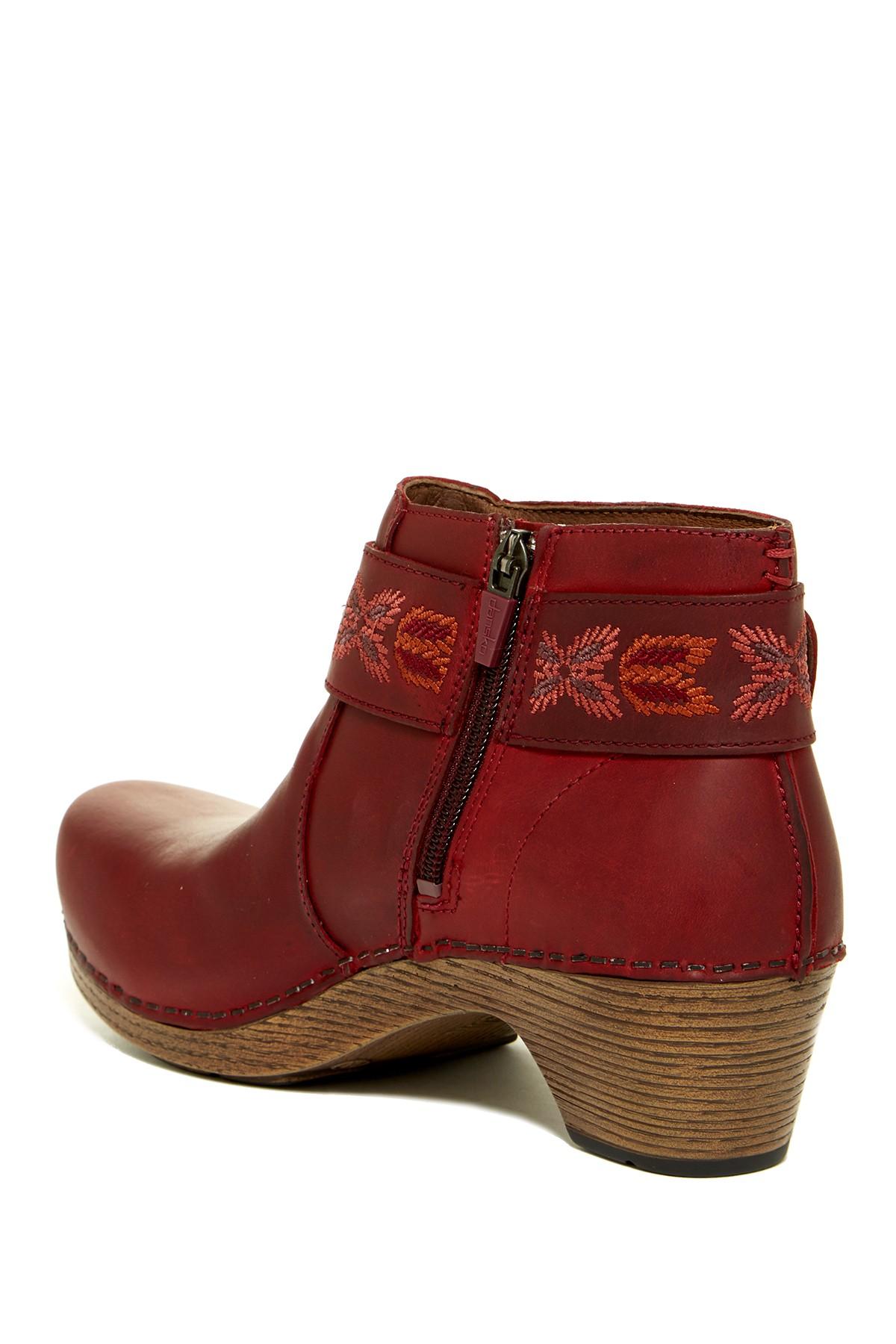 red patent leather danskos