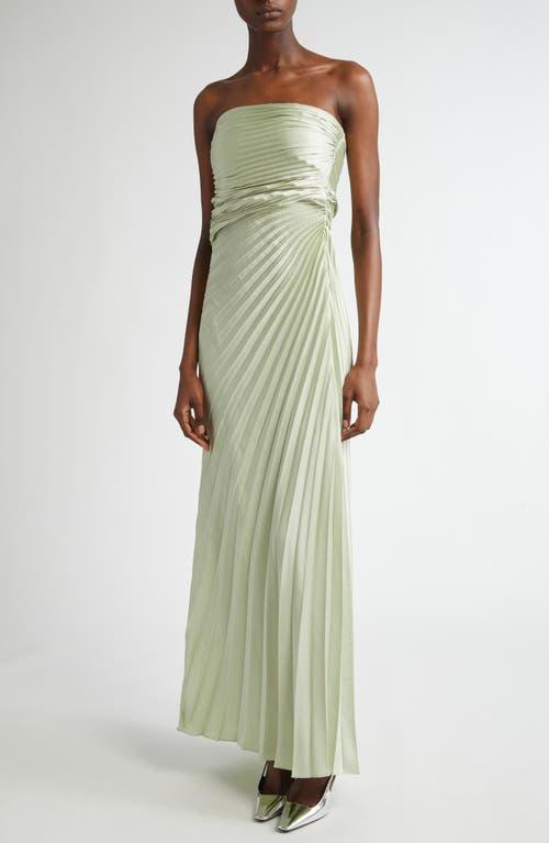 alc green pleated dress A.l.c. Aries Maxi Dress, 0 / Green