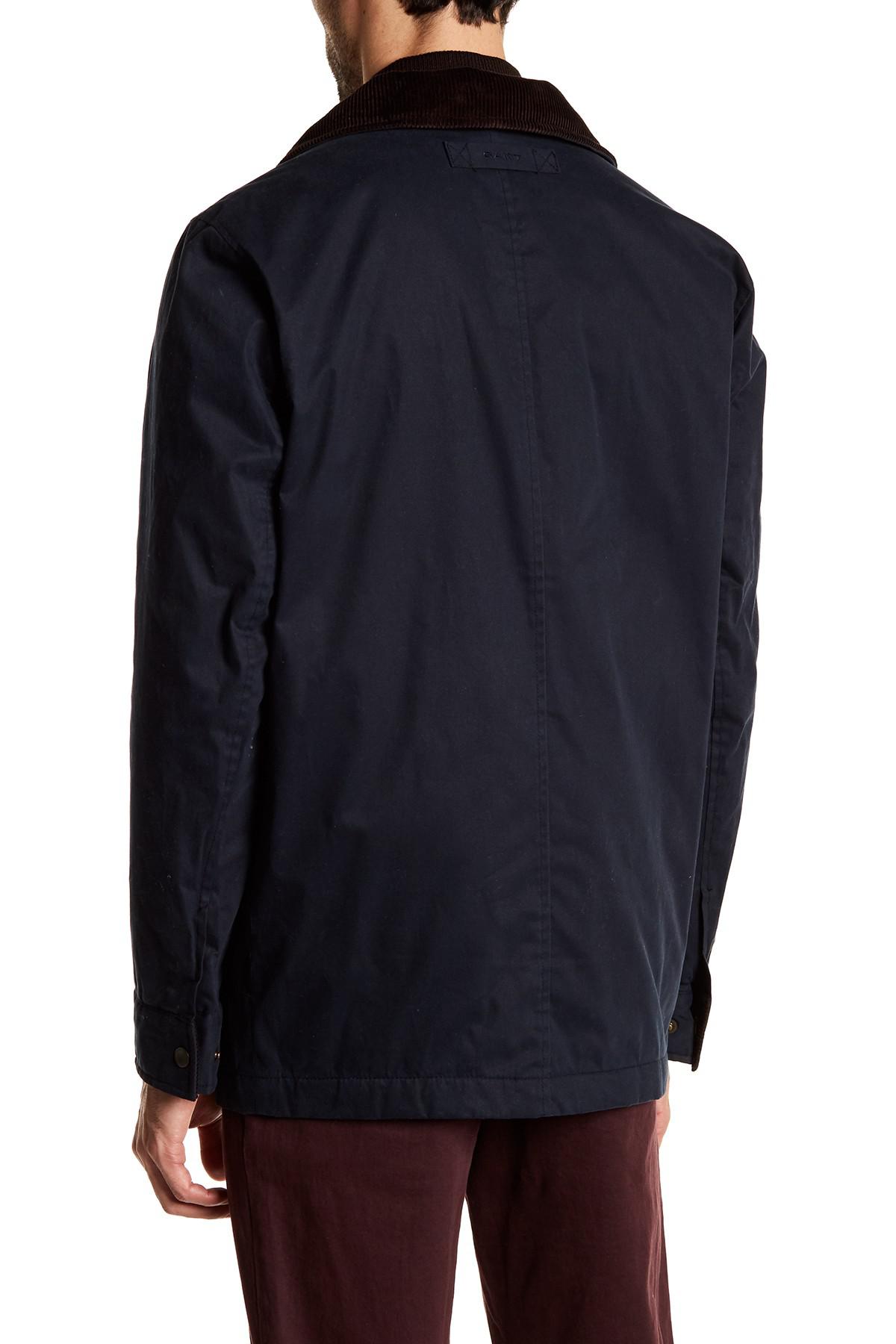 GANT Cotton The Double Decker Jacket in Navy (Blue) for Men - Lyst