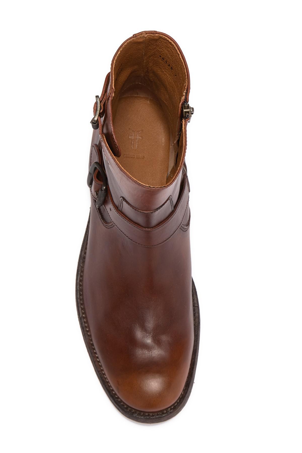 Frye Leather Jacob Engineer Boot in Cognac (Brown) for Men Lyst