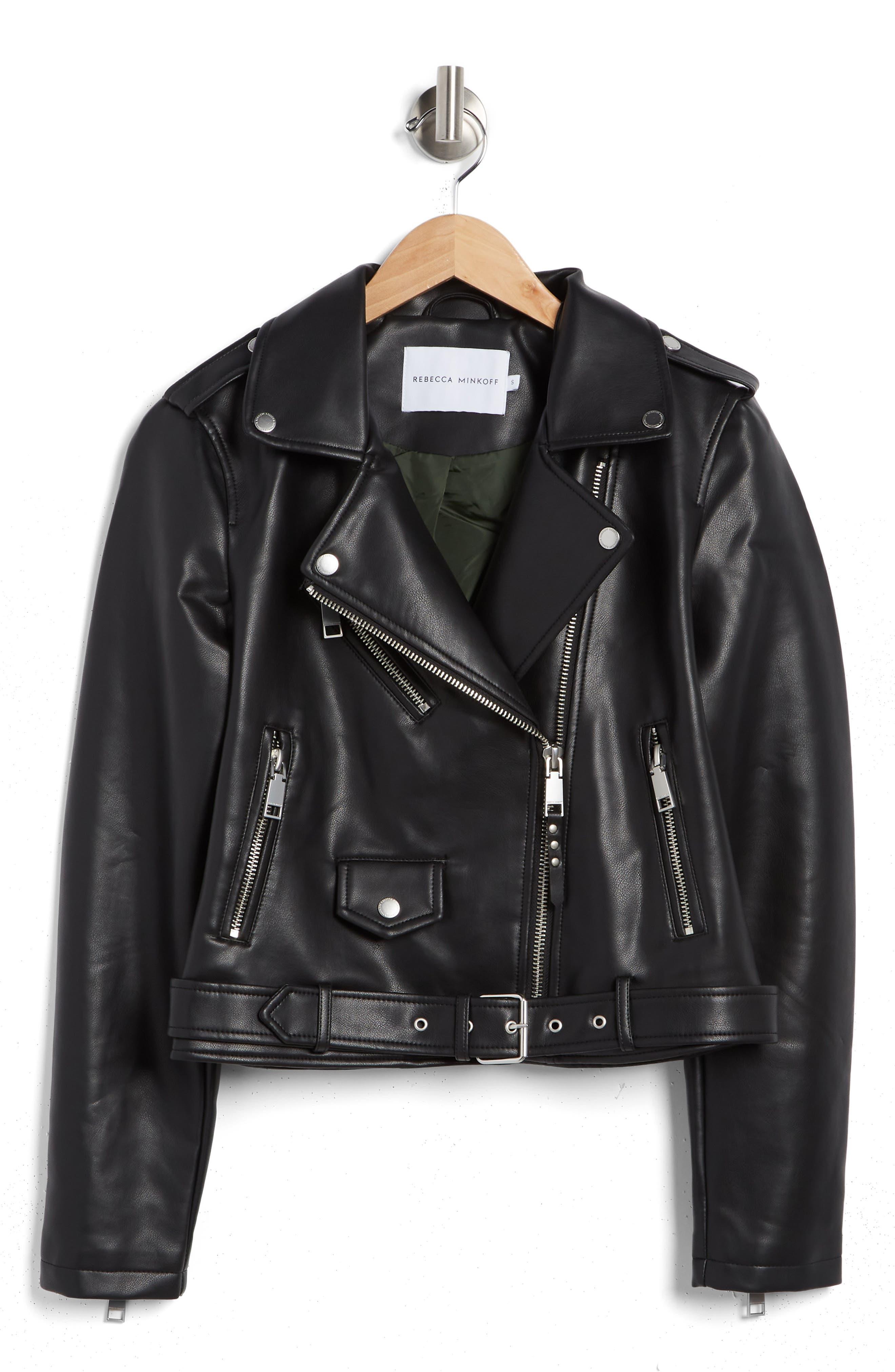 Rebecca minkoff deals red leather jacket