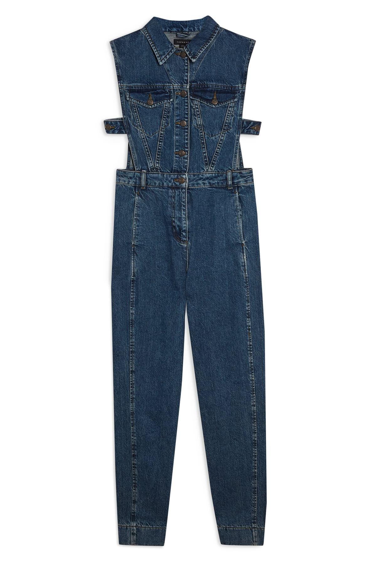 topshop jeans jumpsuit