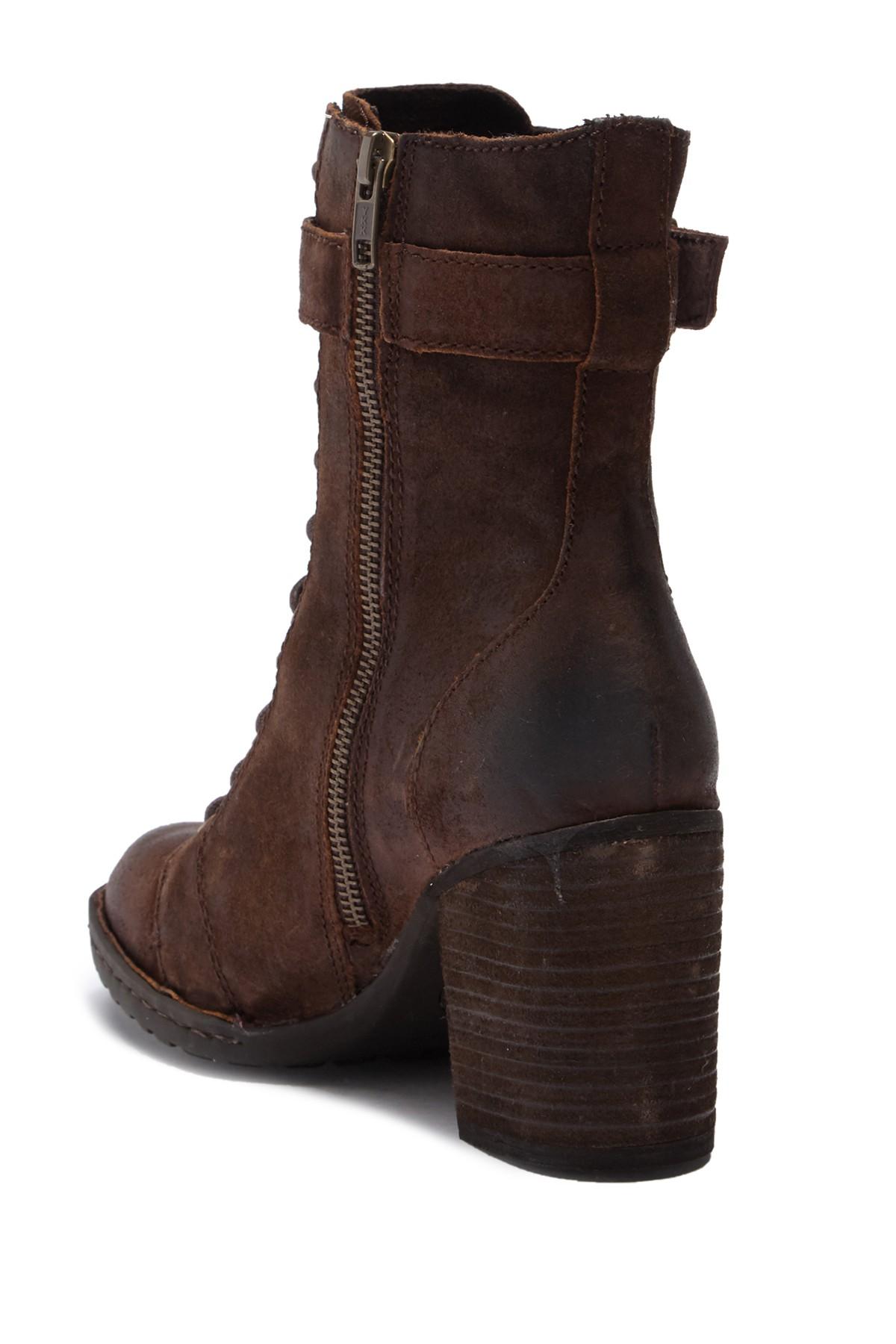 cass block heel boot