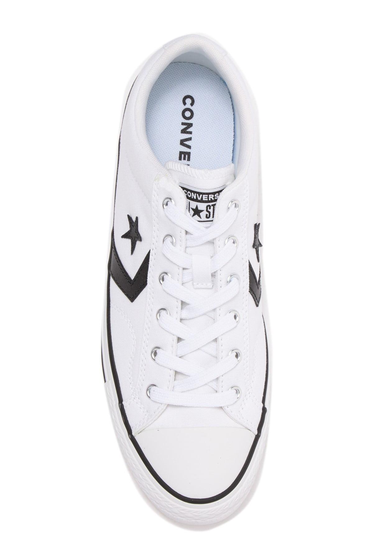 Converse Lace Cons Star Player Ox Trainers in White/Black (White) | Lyst