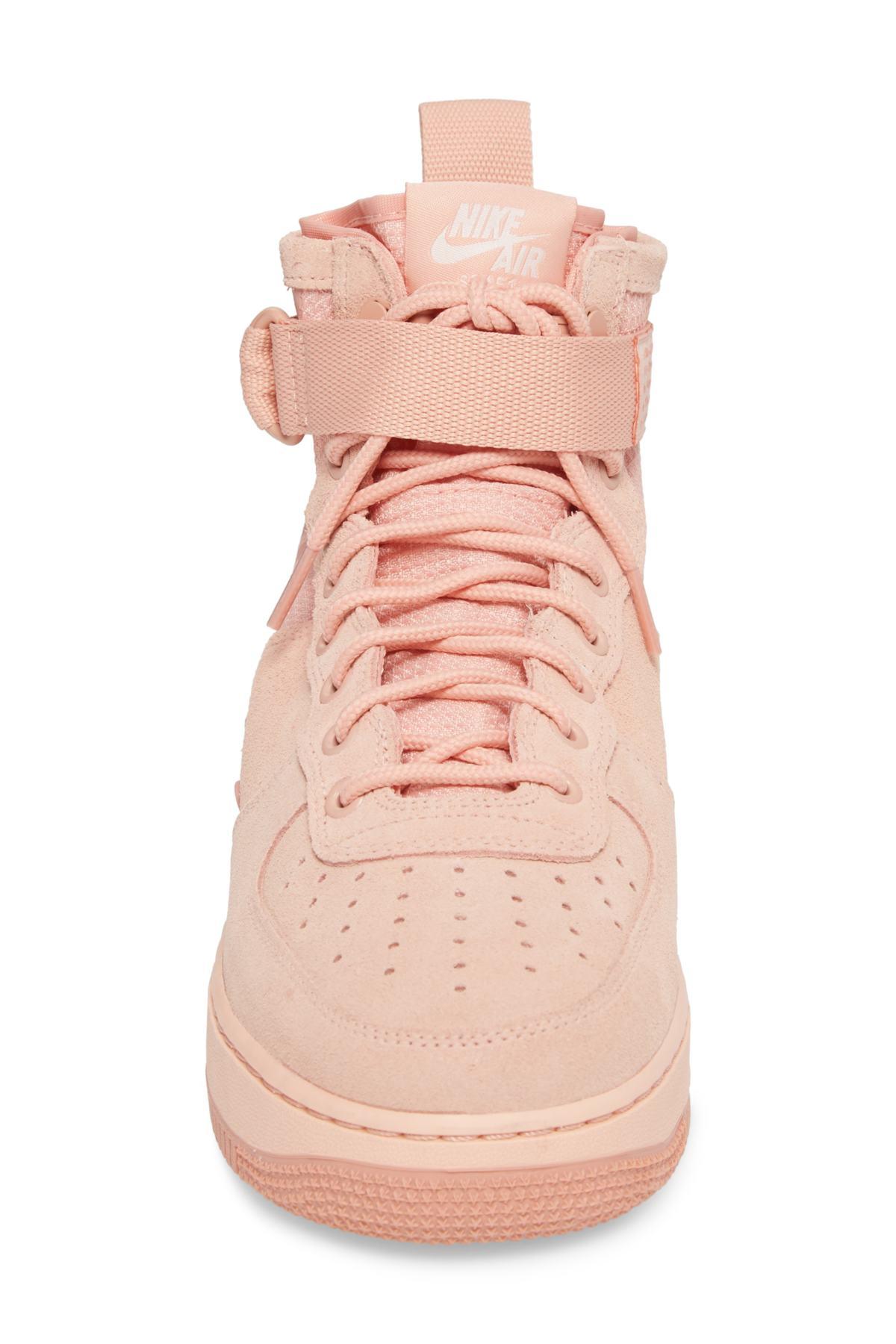 Nike Sf Air Force 1 Mid Suede Sneaker (men) in Pink for Men | Lyst