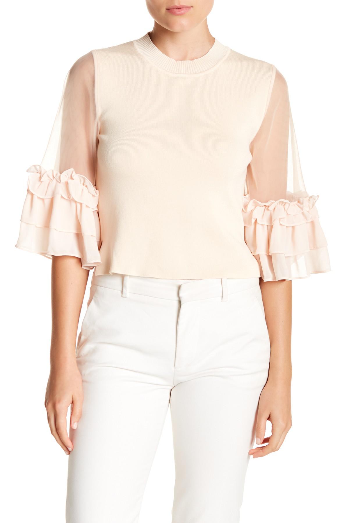 gracia ruffle blouse