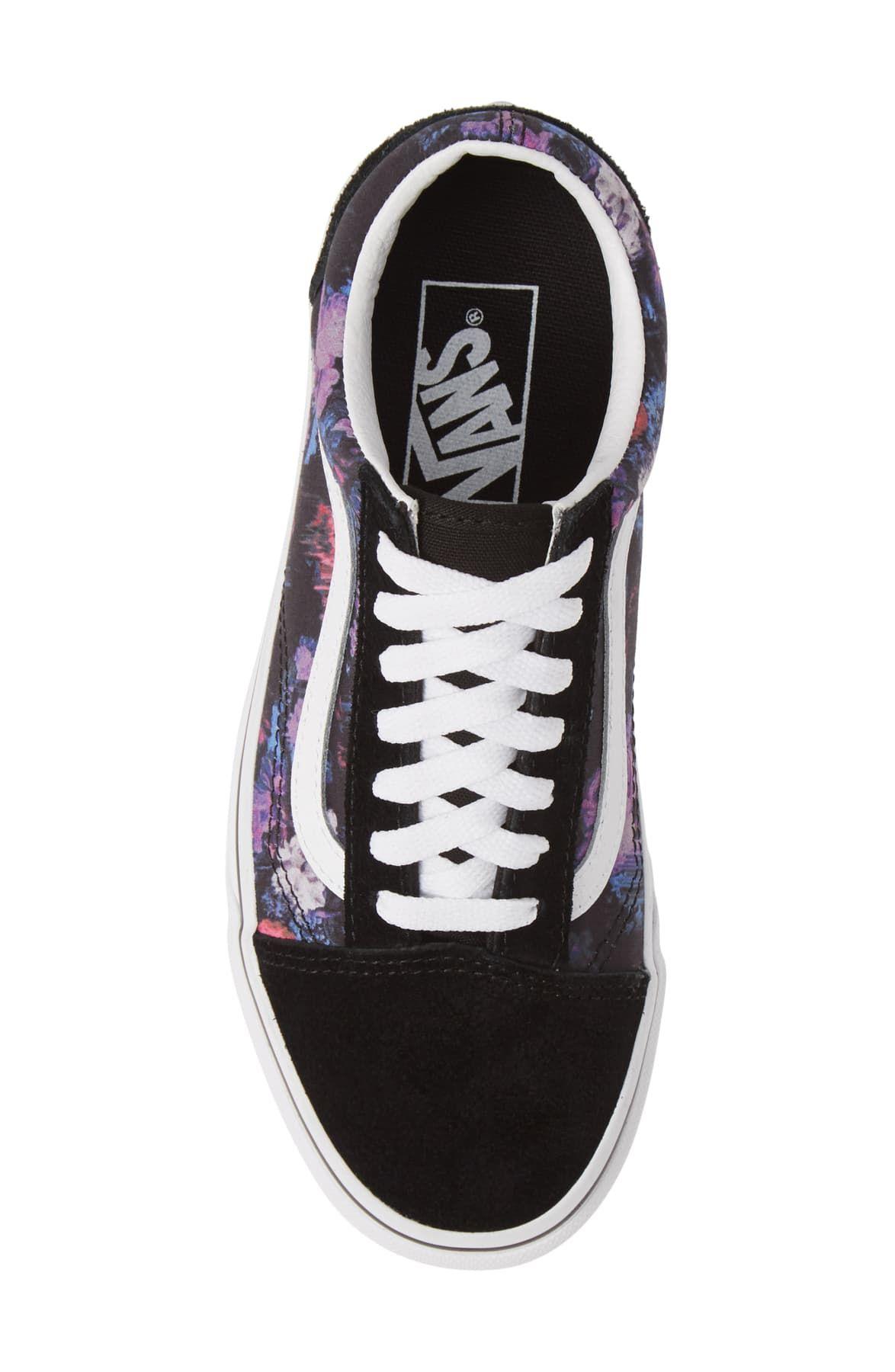 ua old skool lux floral sneaker