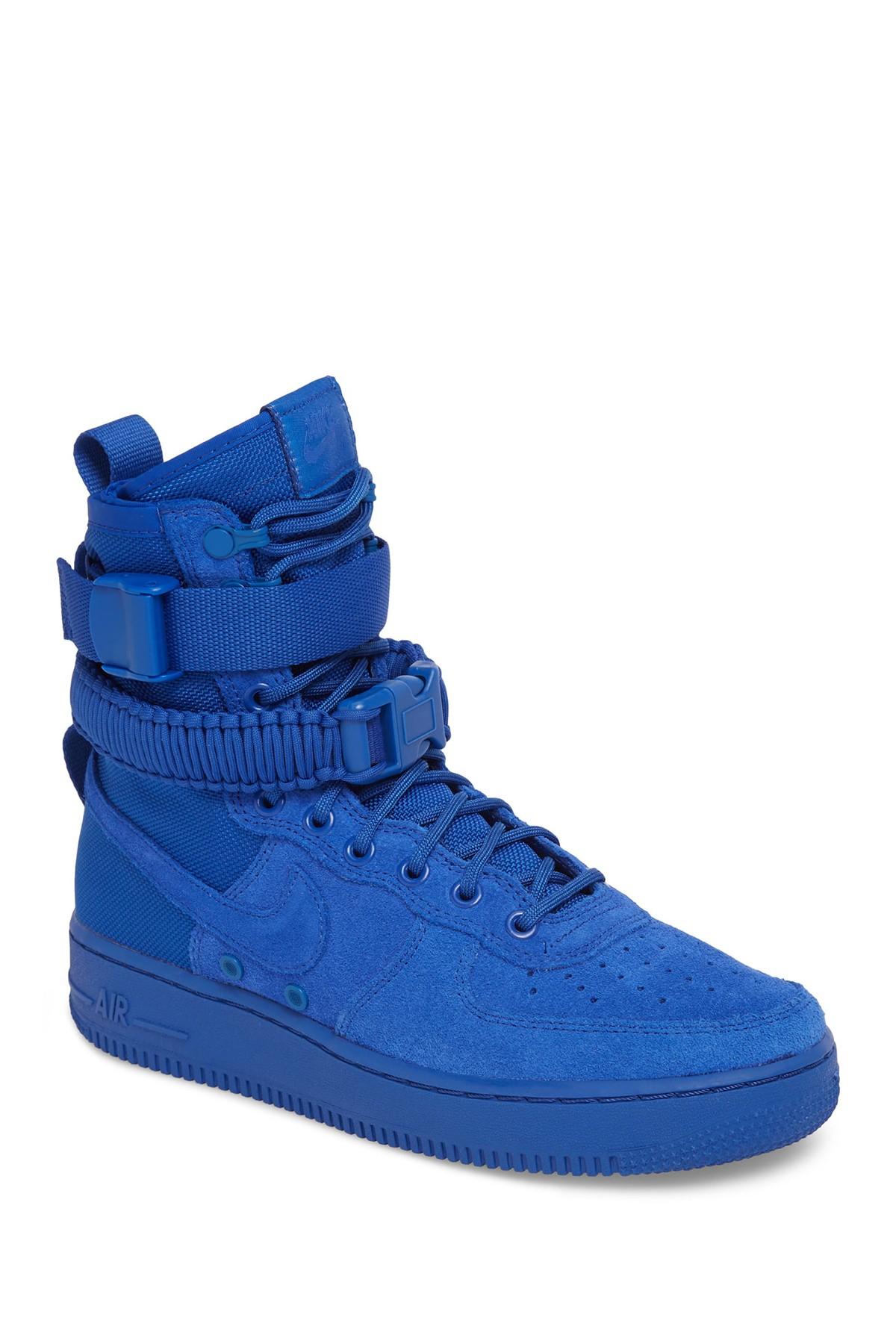 Nike Leather Sf Air Force 1 Sneakers in Midnight Navy (Blue) for Men - Save  76% | Lyst