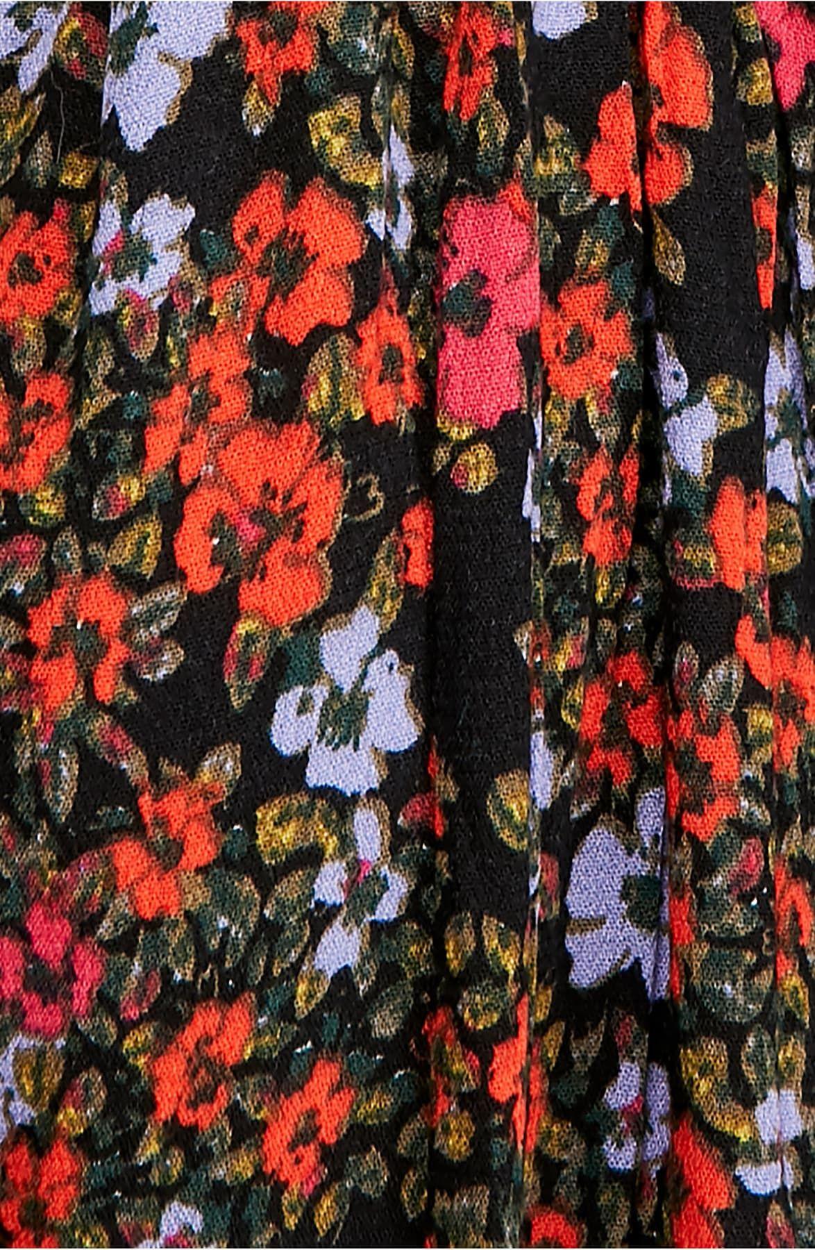 free people flowers in her hair smock detail tunic top
