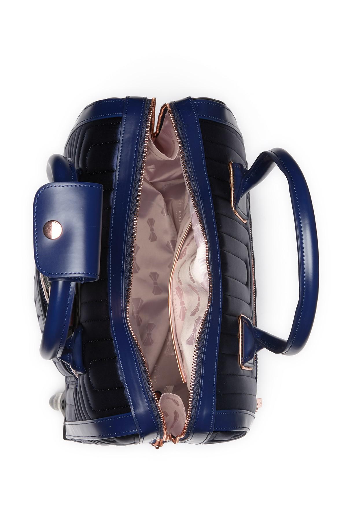 ted baker anisee quilted bow travel bag