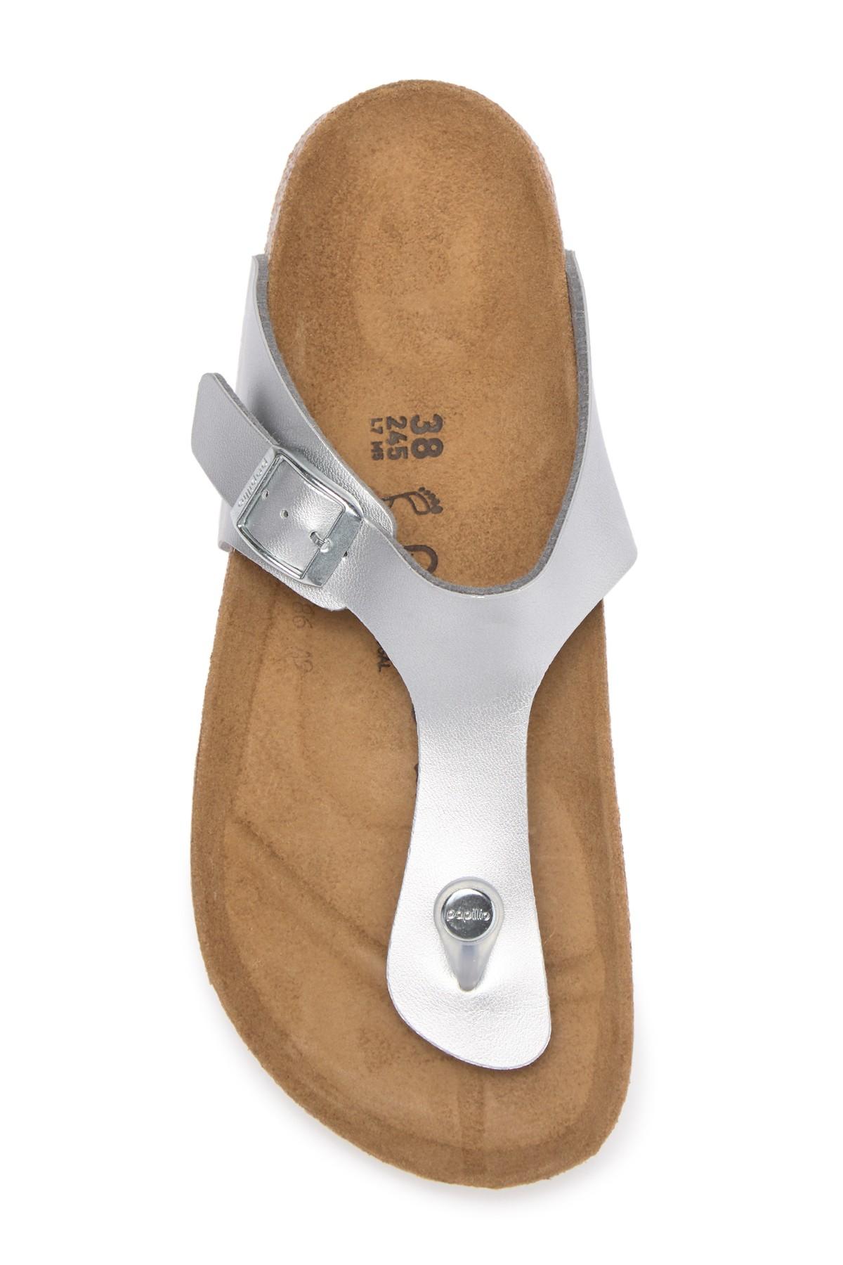 Birkenstock Gizeh Platform Thong Sandal - Discontinued in Silver (Metallic) - Lyst