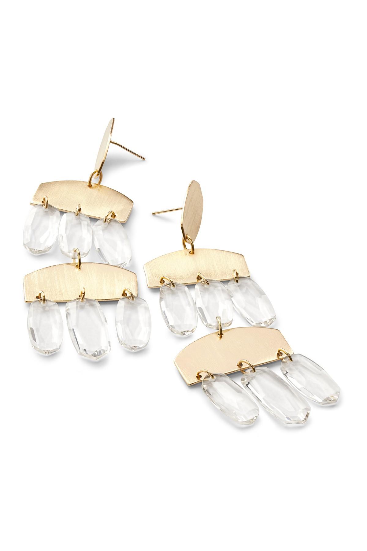 Kendra Scott Emmett Stone Dangle Earrings In Metallic Lyst