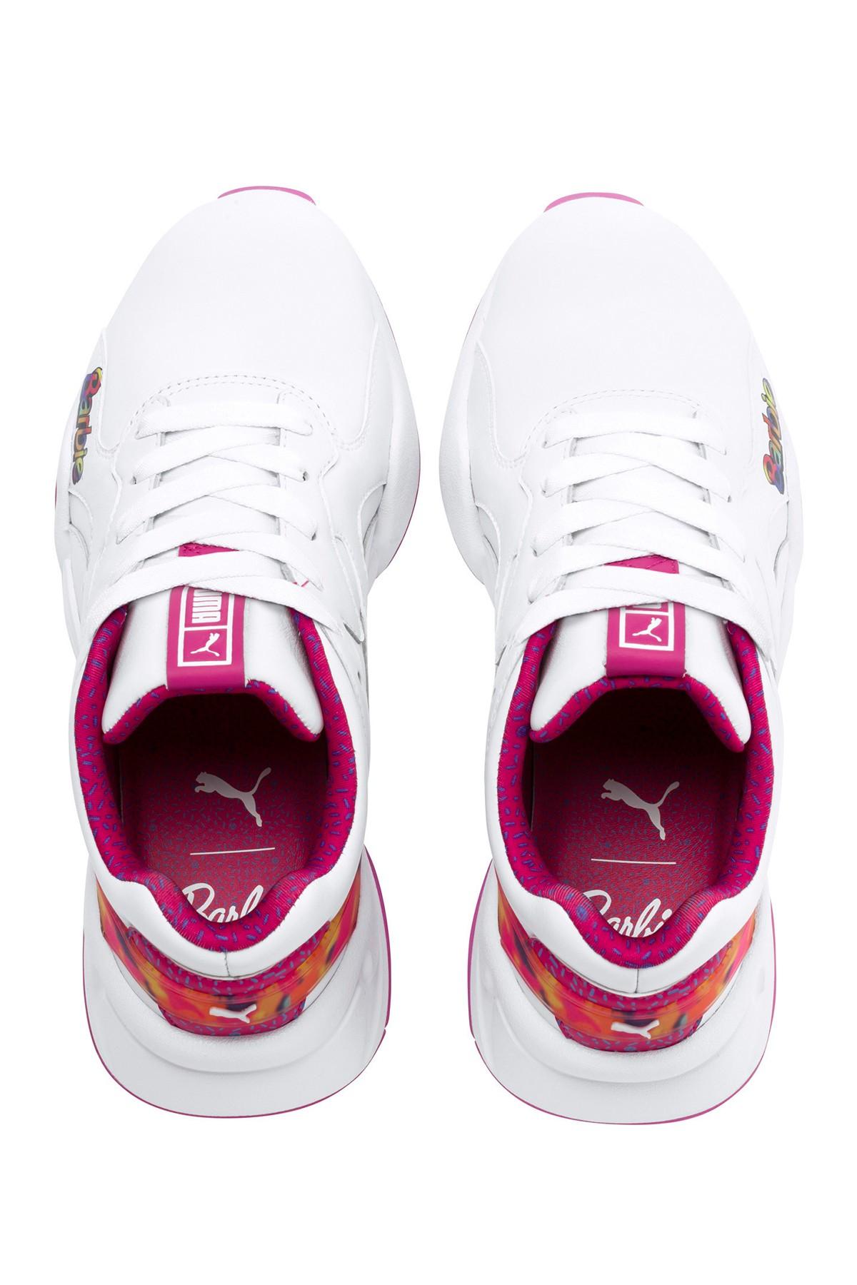 PUMA Nova X Barbie Leather Sneaker in White | Lyst