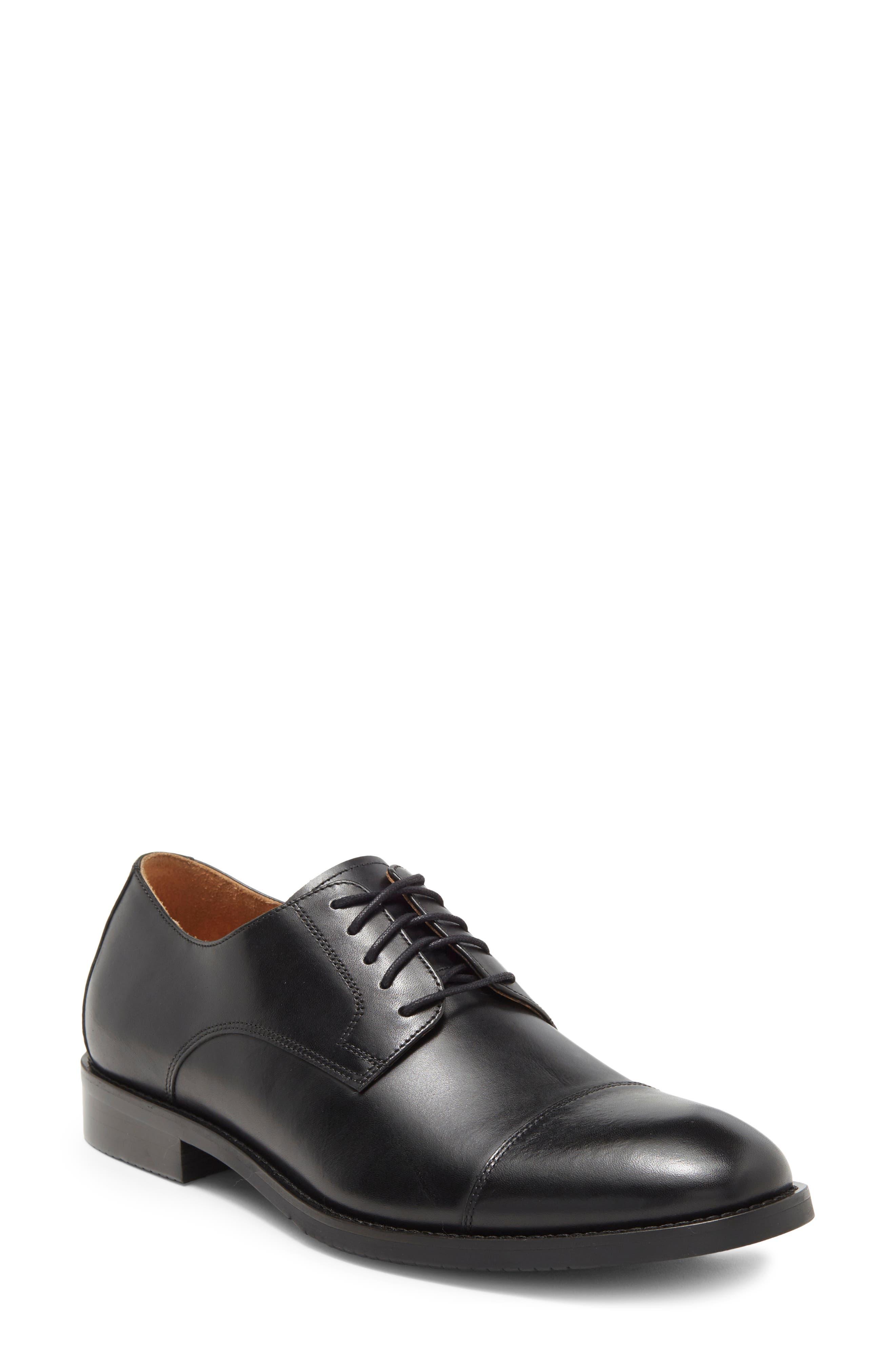 Warfield & Grand Danny Cap Toe Derby in Black for Men | Lyst