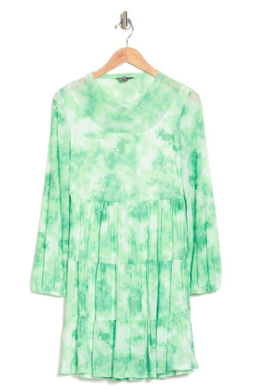 green blazer dress with belt Babydoll Mini Dress – For Elyse main image 1