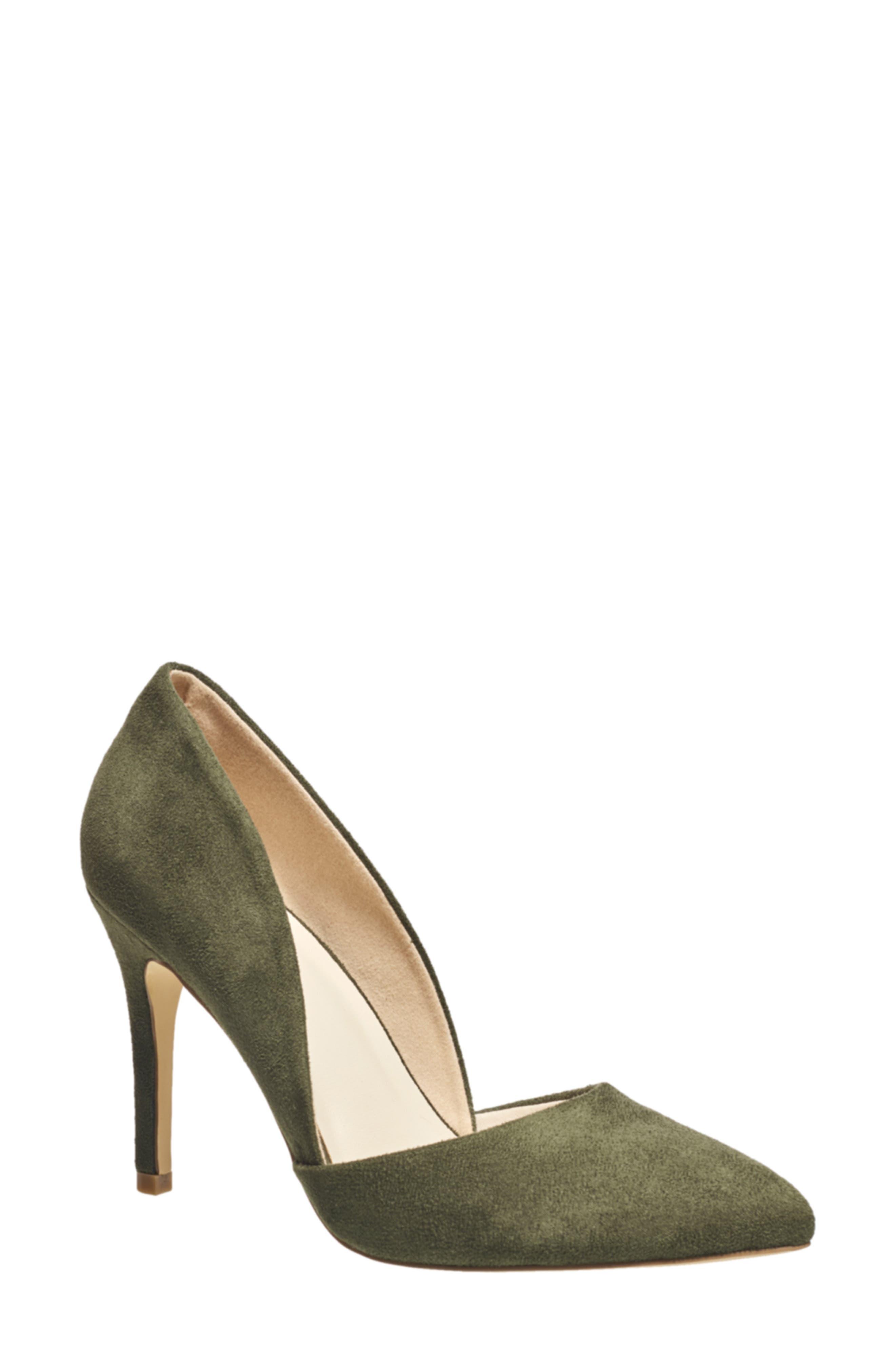 H Halston Kendall Faux Suede Pump in Metallic | Lyst