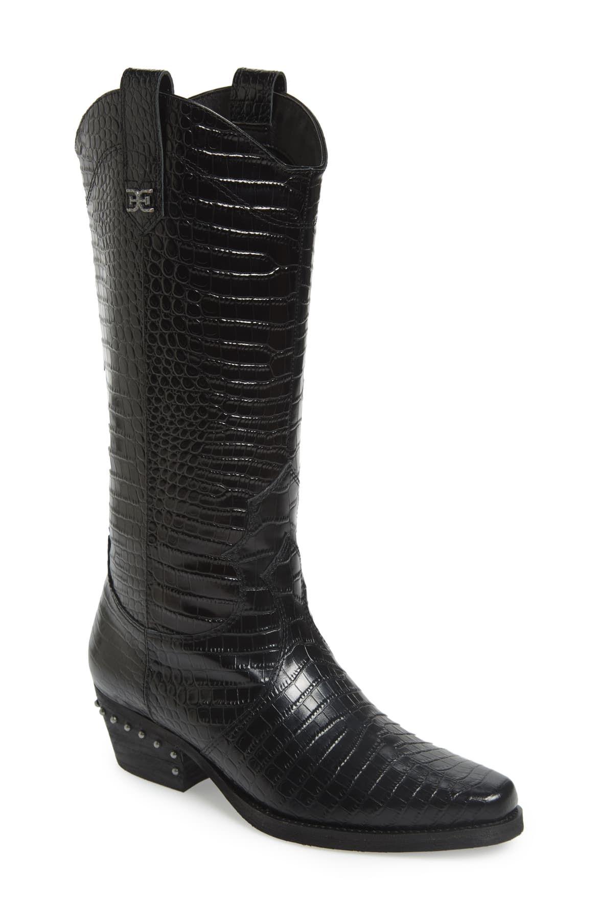 sam edelman croc boots