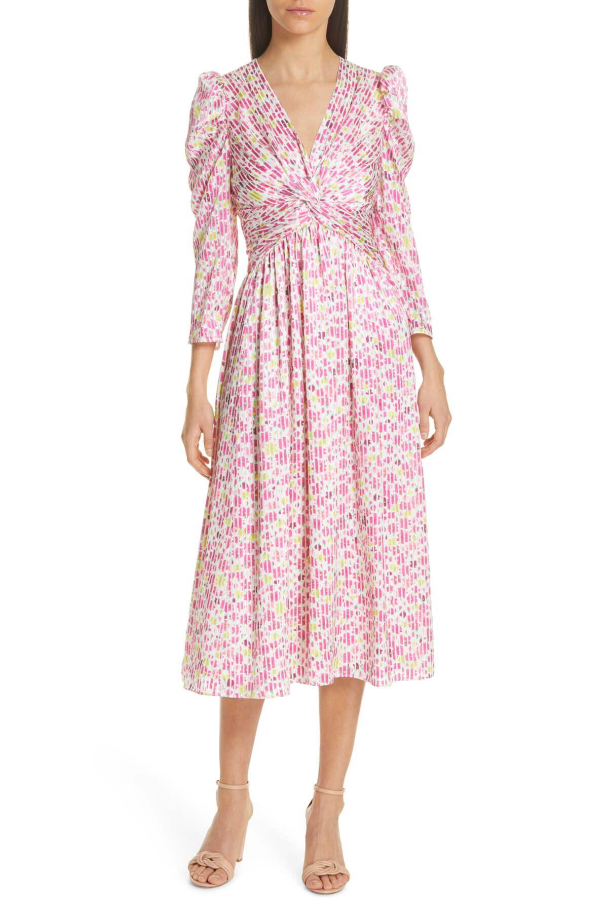 spade floral devore dress