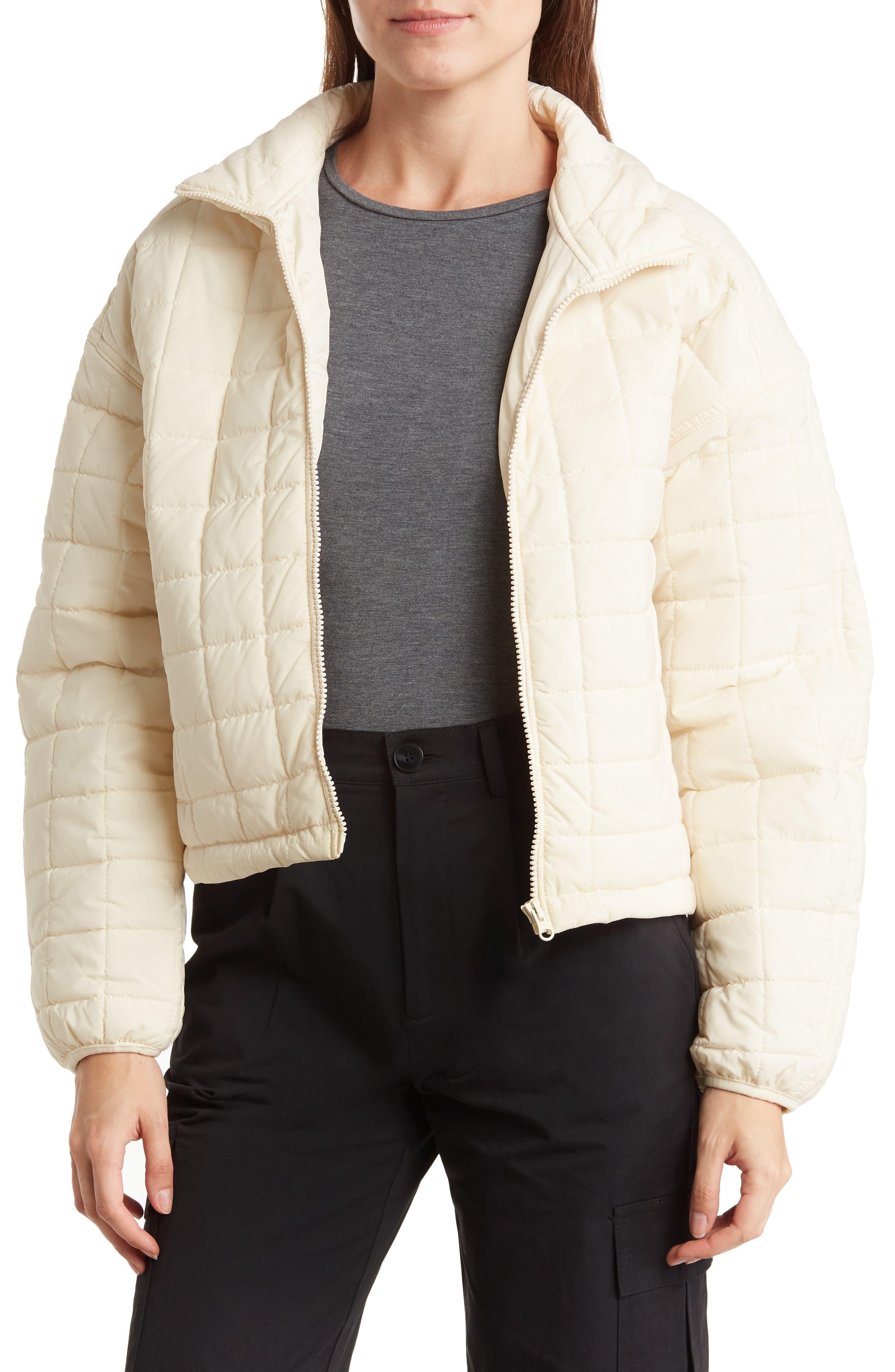 Elodie Box Quilted Puffer Jacket In Ecru At Nordstrom Rack in White | Lyst