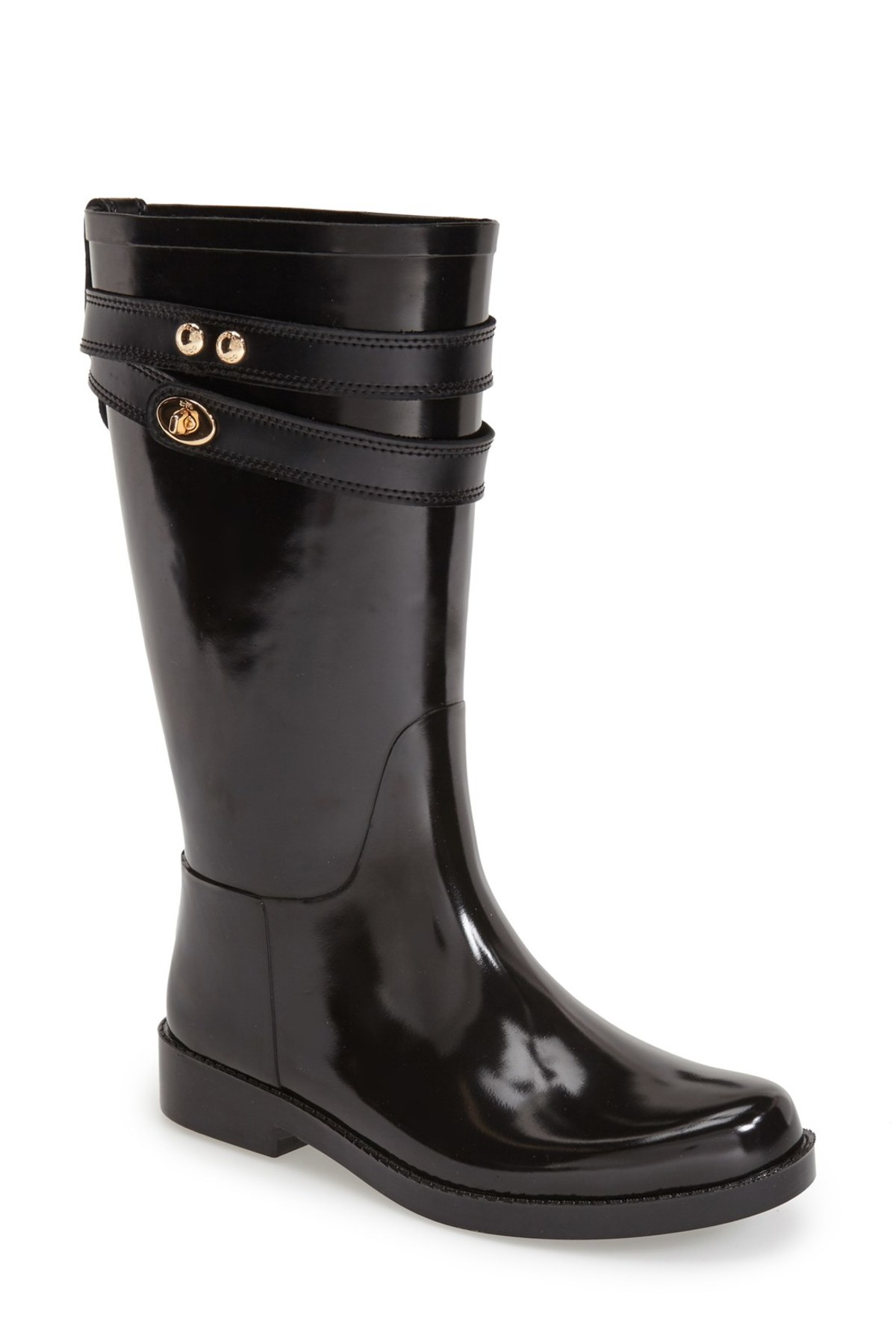COACH Rubber 'tara' Rain Boot (women) in Black - Lyst
