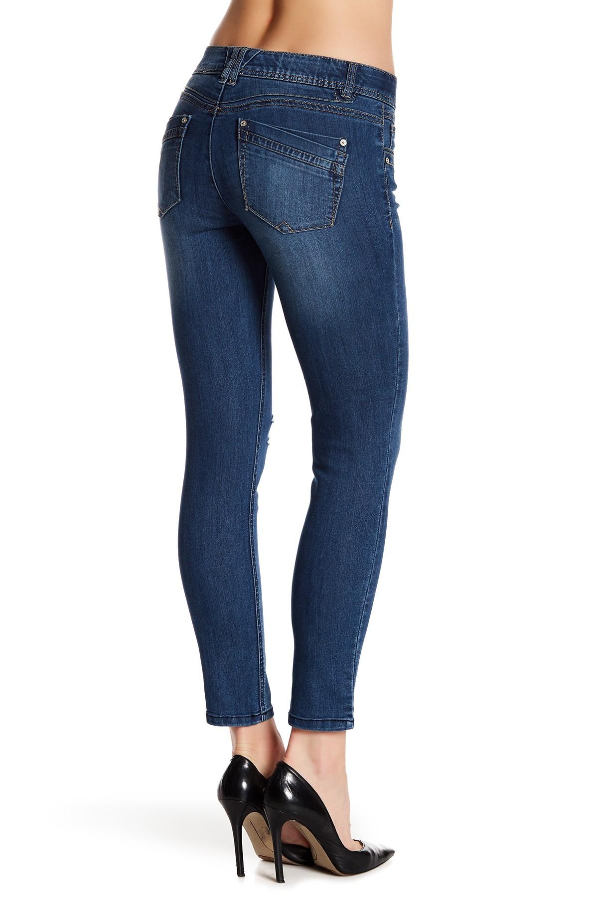 Democracy Cotton Ab Technology Freedom Ankle Skimmer Jean in Blue - Lyst