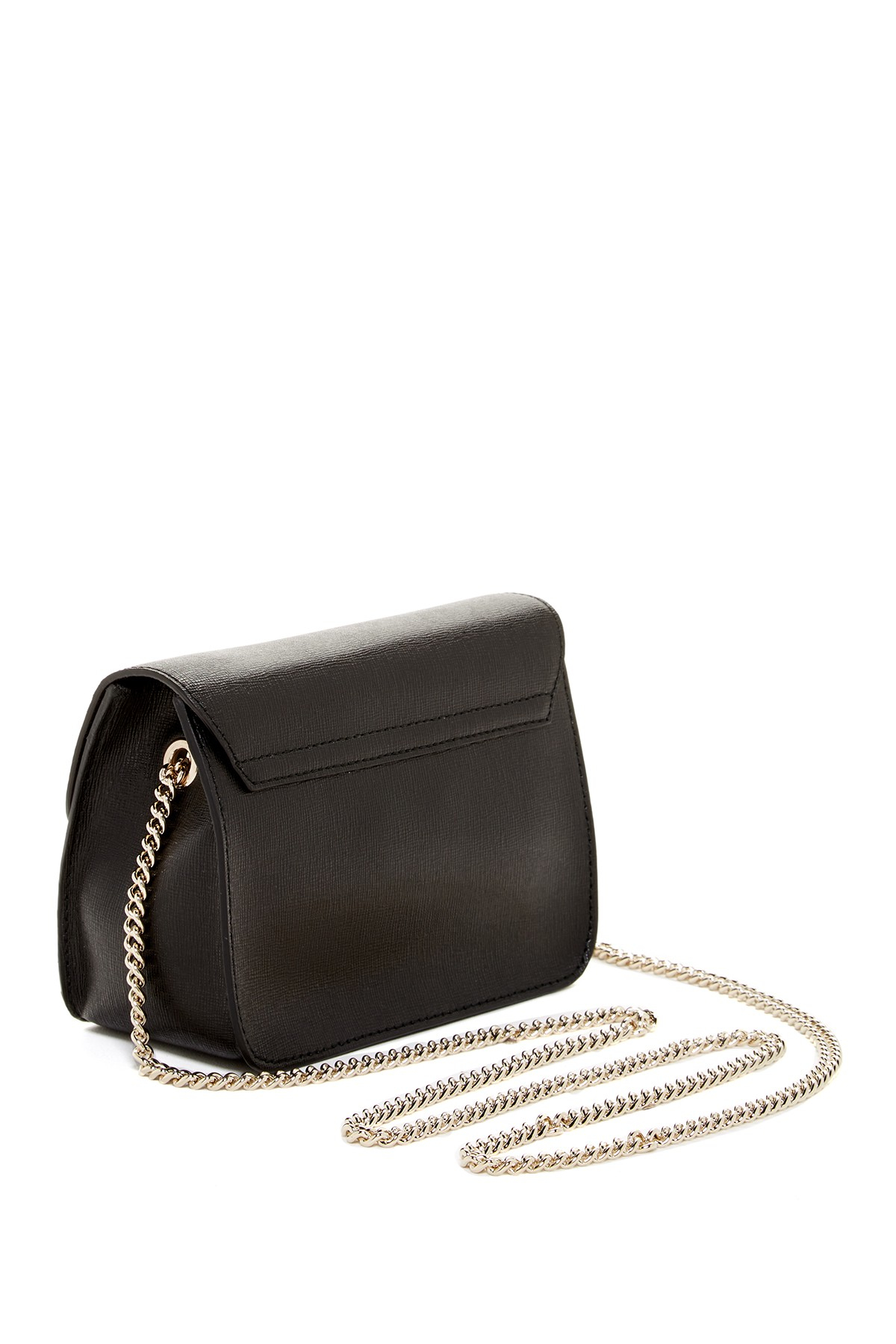 Furla Julia Mini Studded Leather Crossbody Bag in Onyx (Black) - Lyst