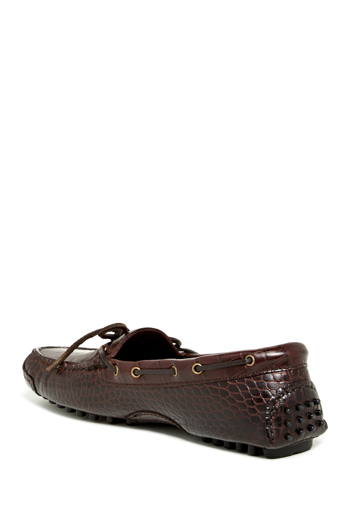 Croc Embossed Leather Loafer 