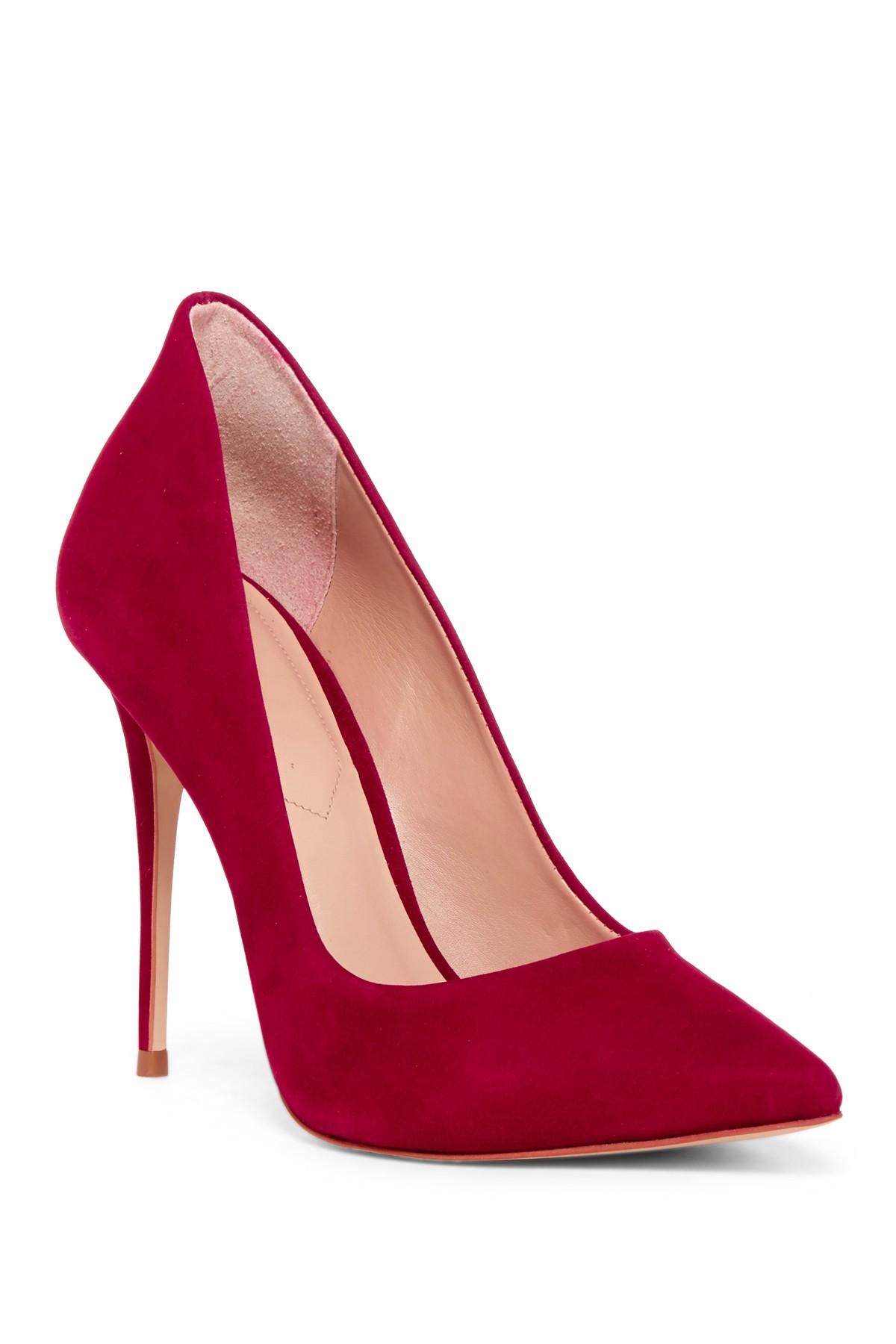 ALDO Leather Cassedy Pump in Bordeaux (Red) - Lyst