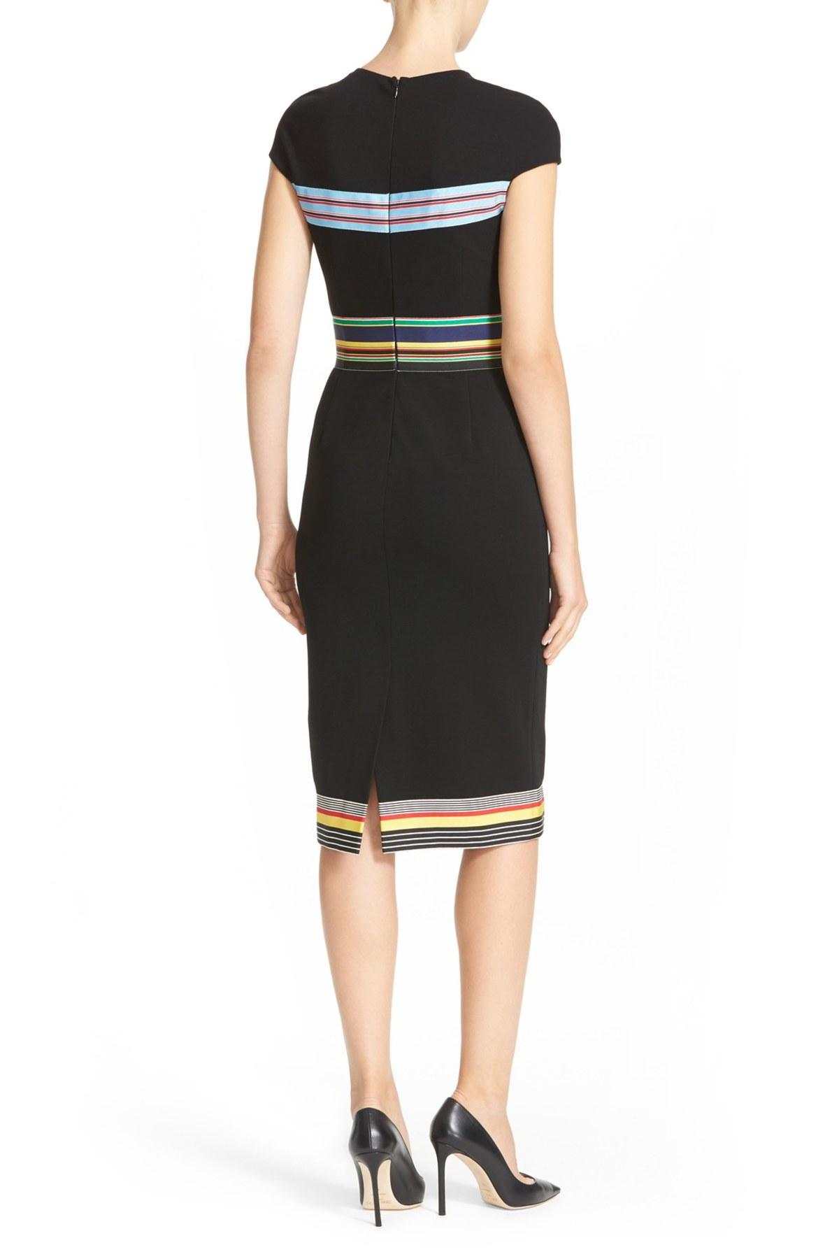Diane von Furstenberg Hadlie Sheath Dress in Black Lyst