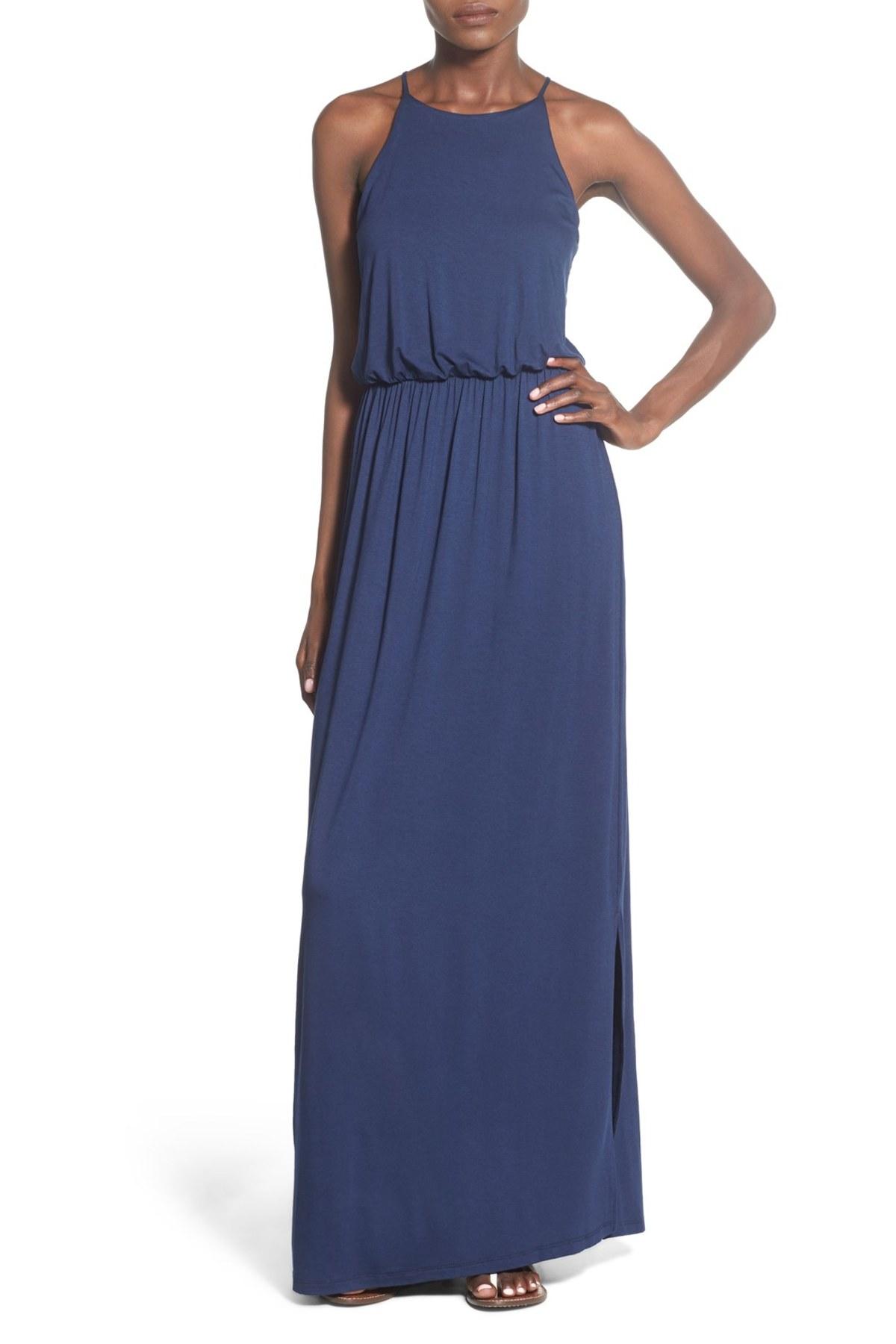 high neck maxi