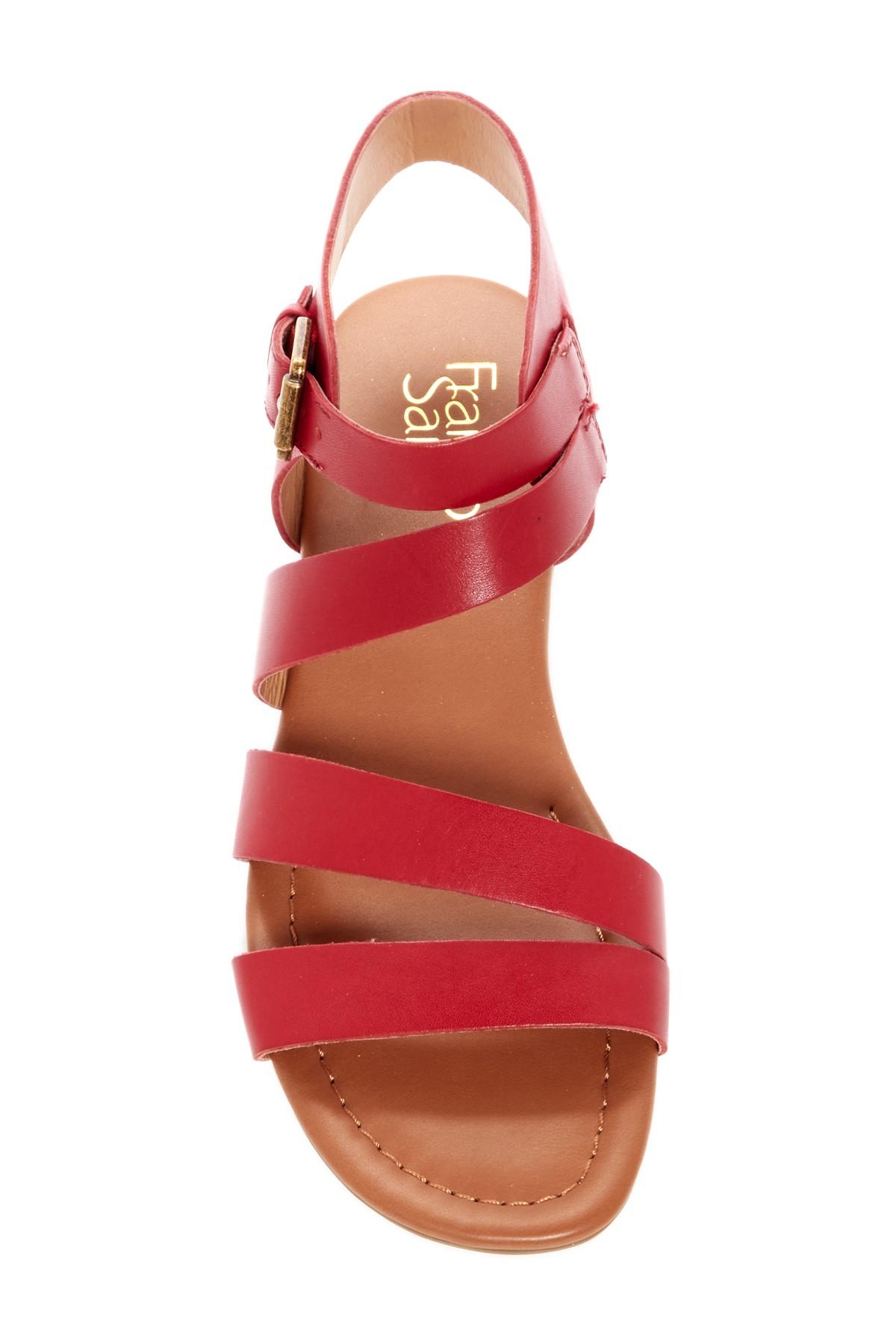 franco sarto red sandals