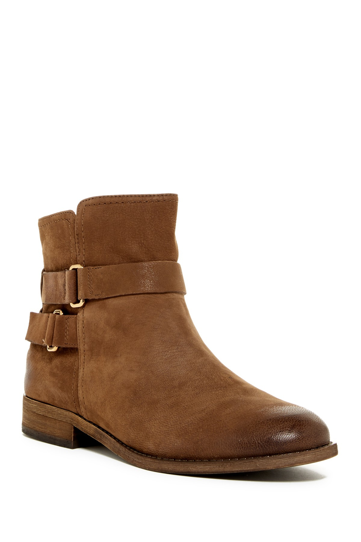 Franco sarto Kacey Leather Ankle Boots in Brown | Lyst
