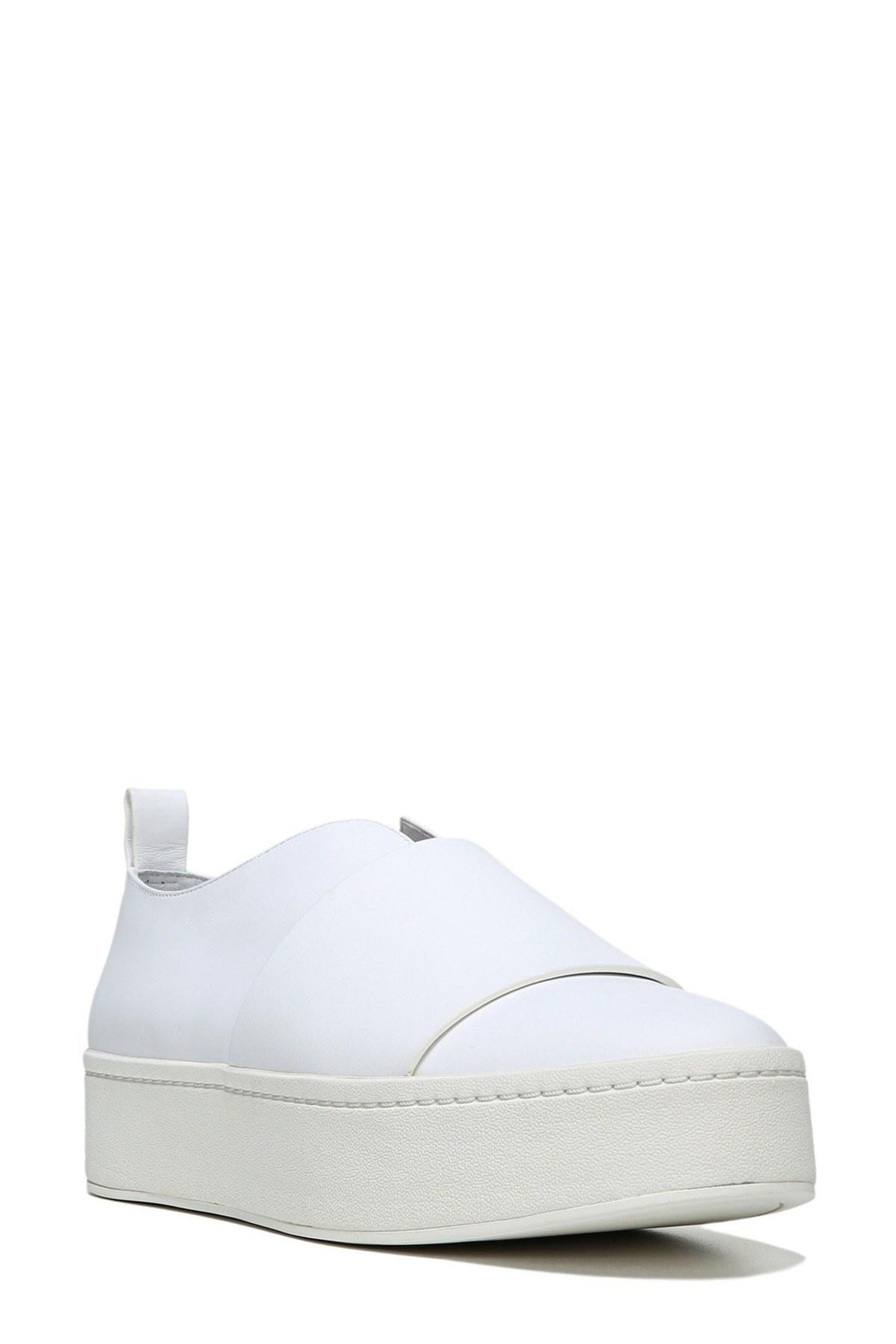 vince white platform sneakers