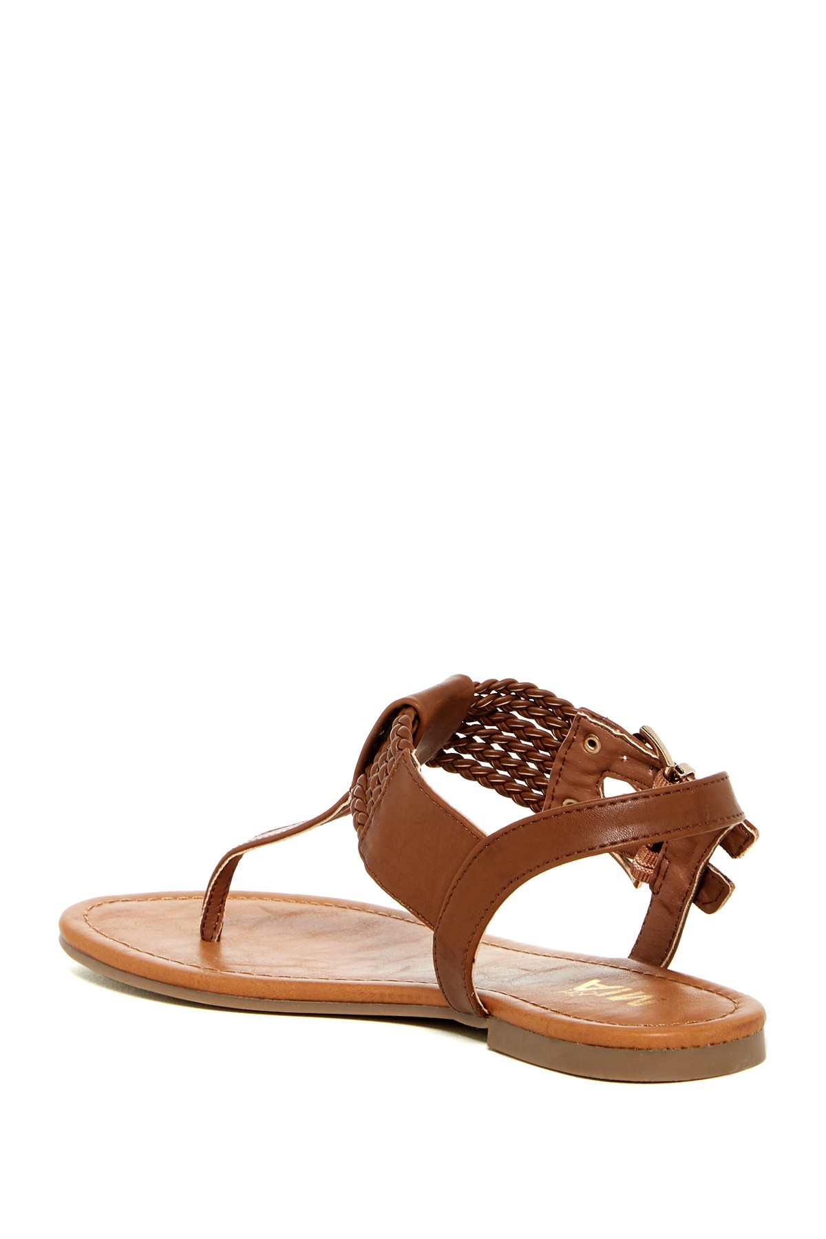 Mia Ivelise Thong Sandal in Brown | Lyst